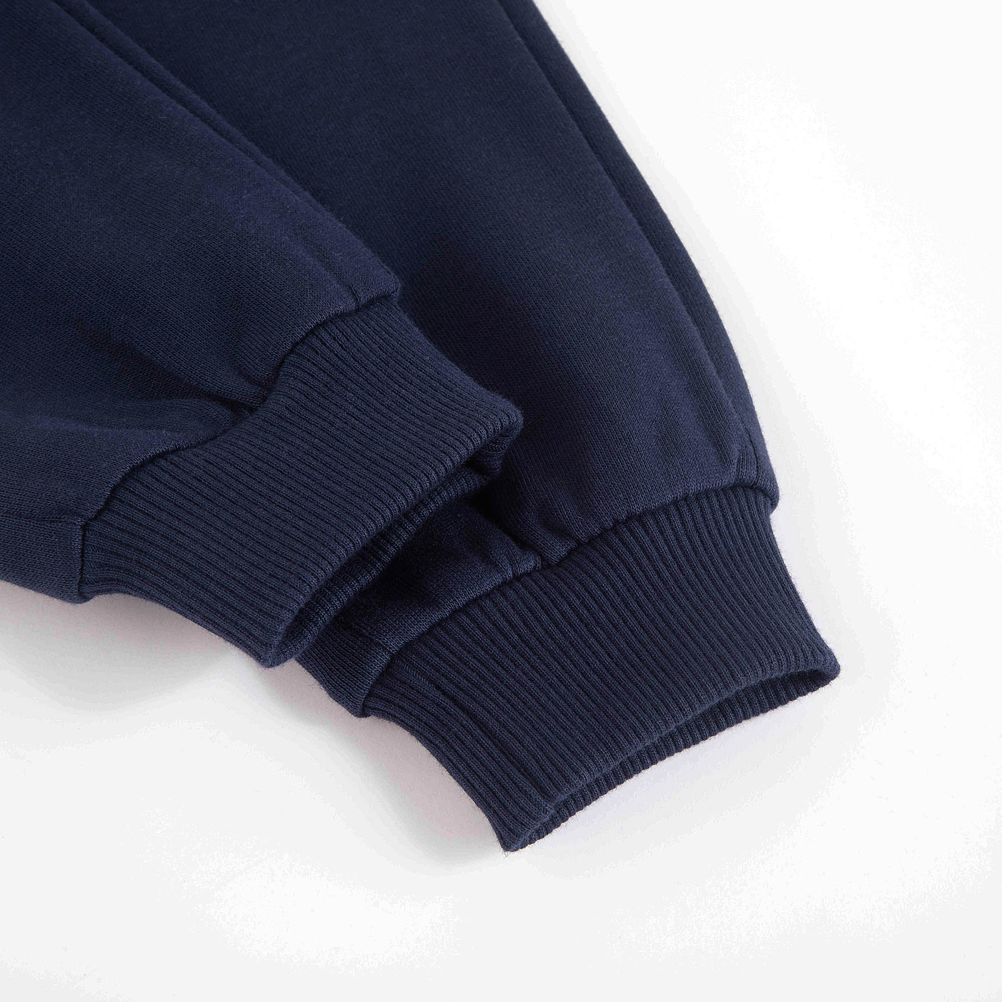 Baby Boys & Girls Navy Cotton Zip-Up Set