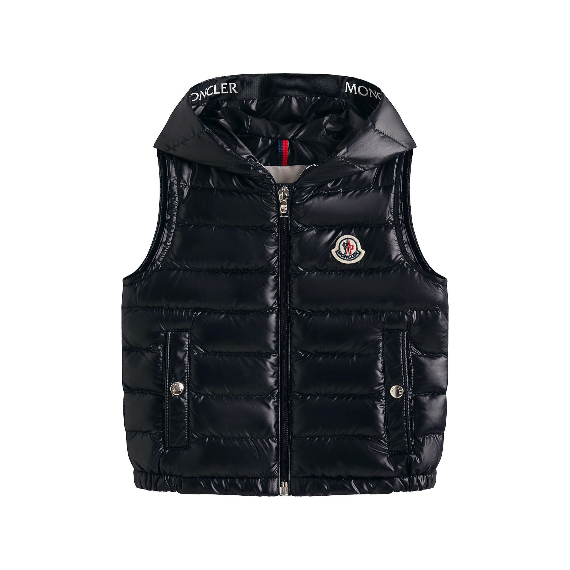 Baby Boys & Girls Navy "COURONNE" Padded Down Gilet