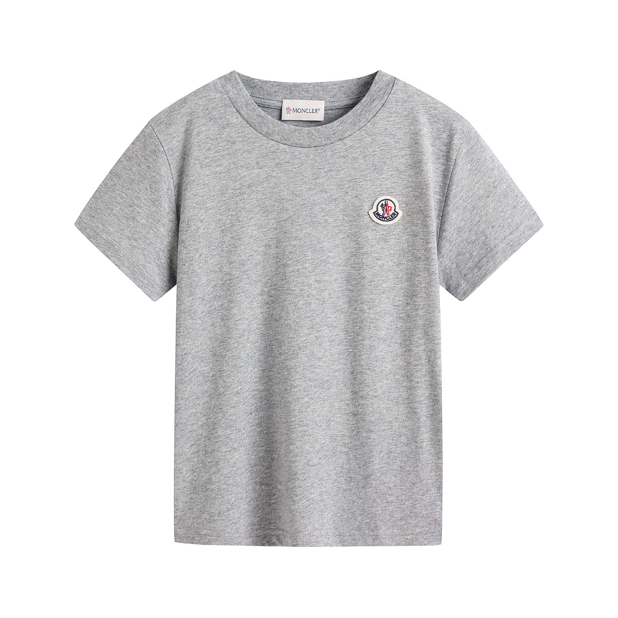 Boys Grey Logo Cotton T-Shirt