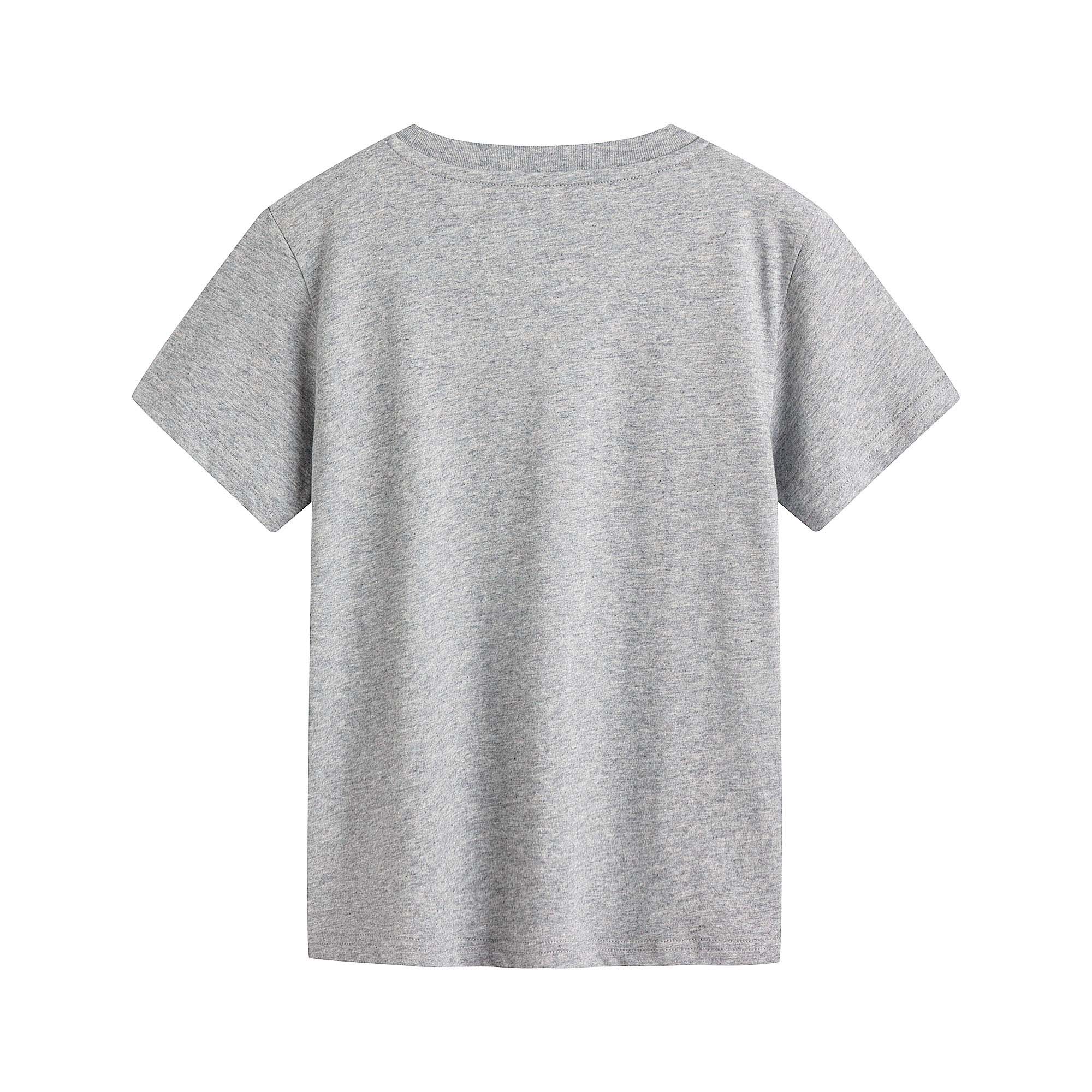 Boys Grey Logo Cotton T-Shirt