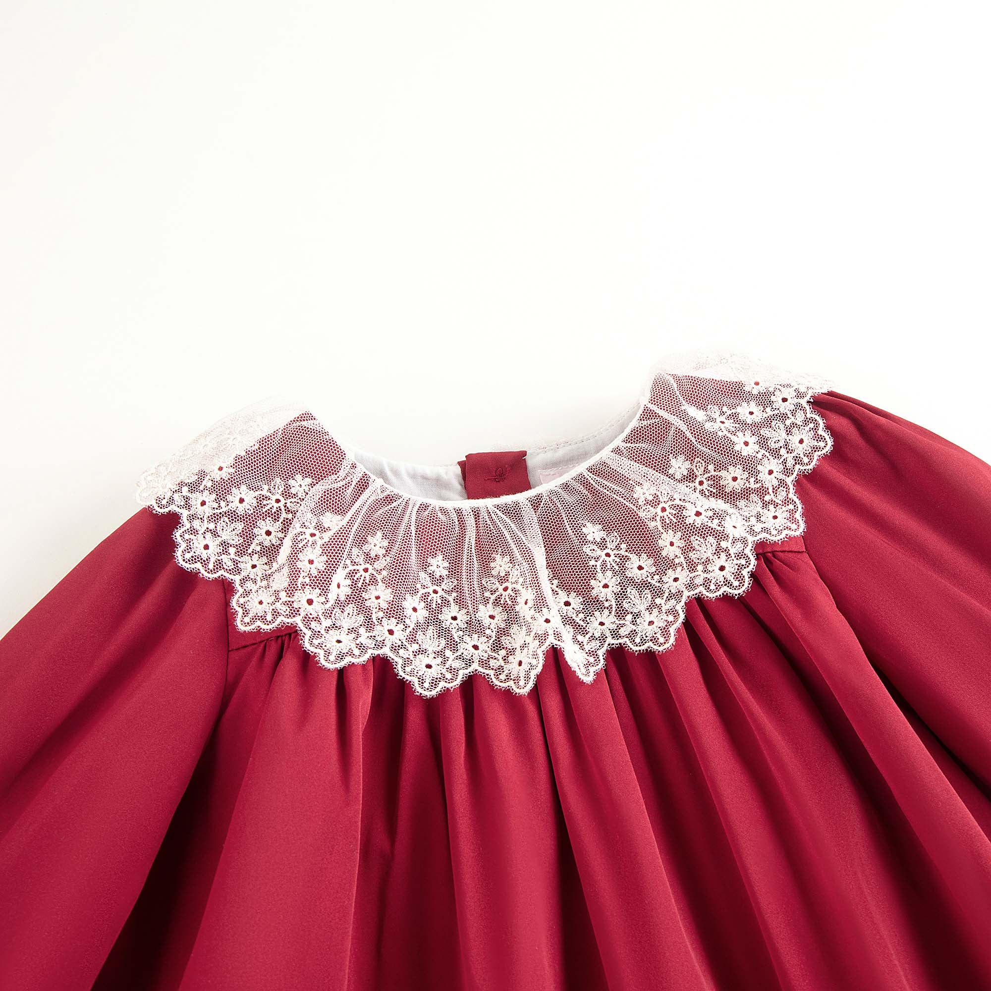Baby Girls Red Ruffled Dress