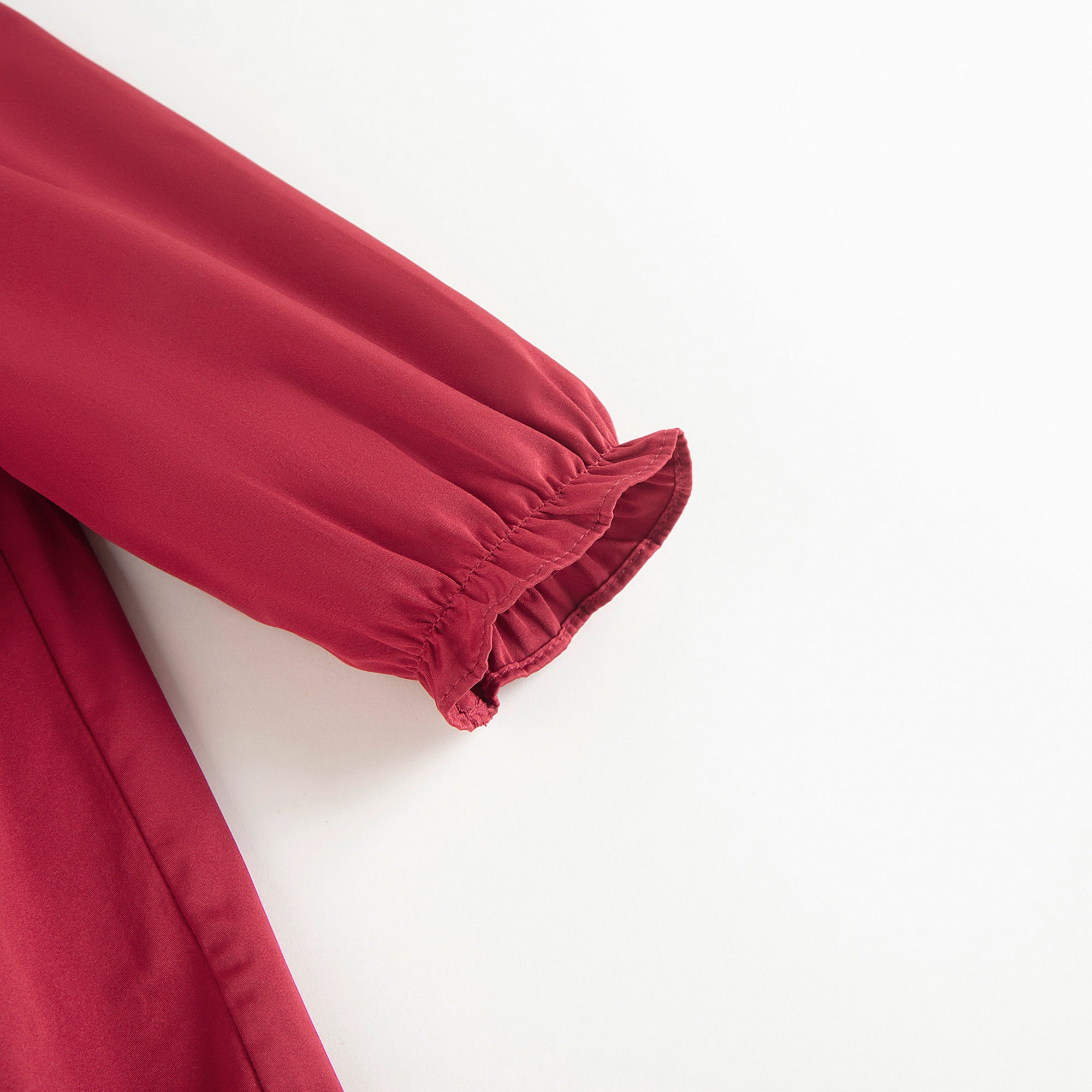 Baby Girls Red Ruffled Dress