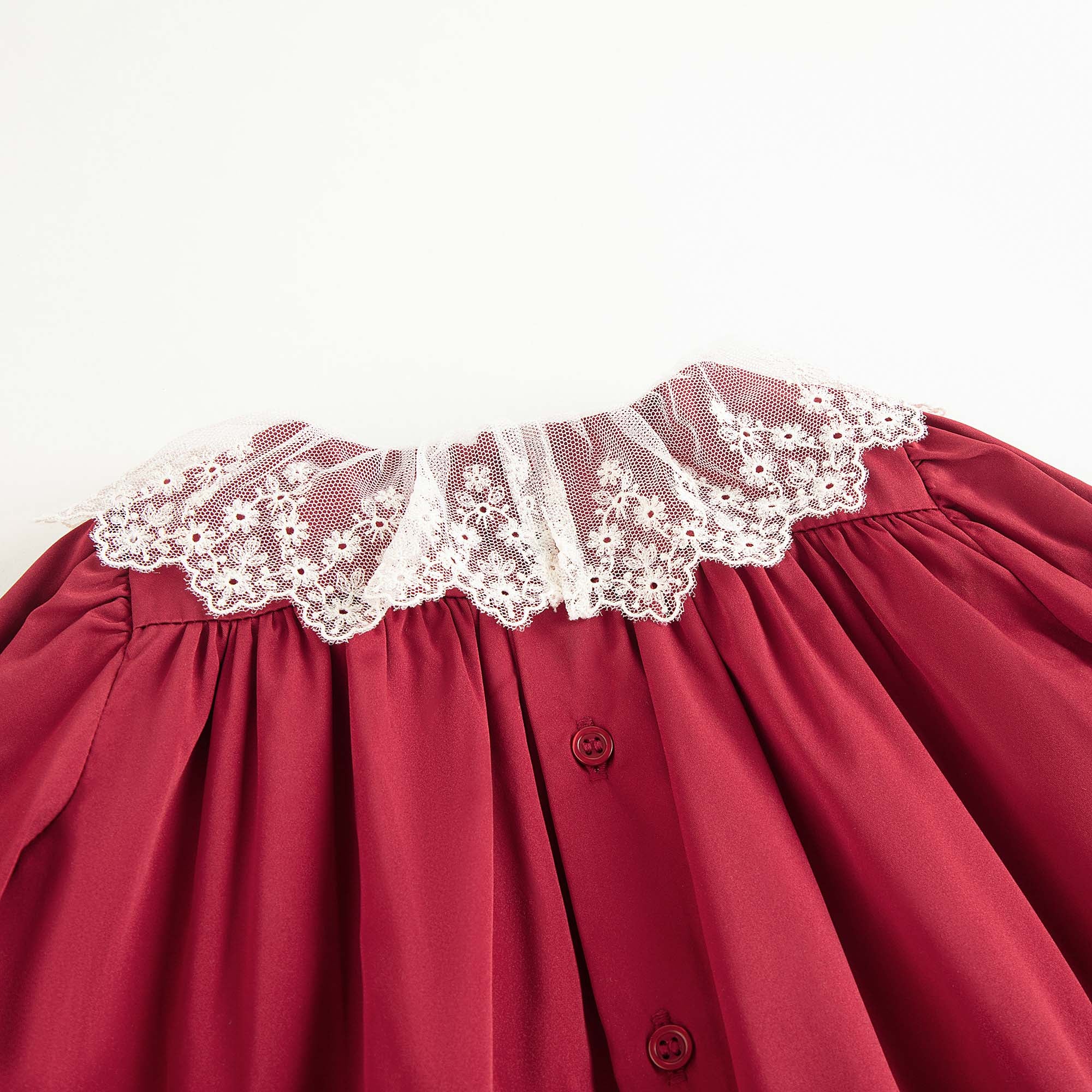 Baby Girls Red Ruffled Dress