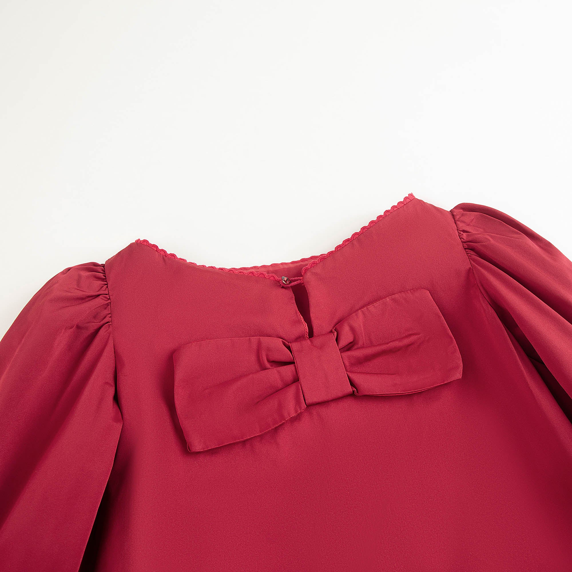 Girls Red Bow Dress