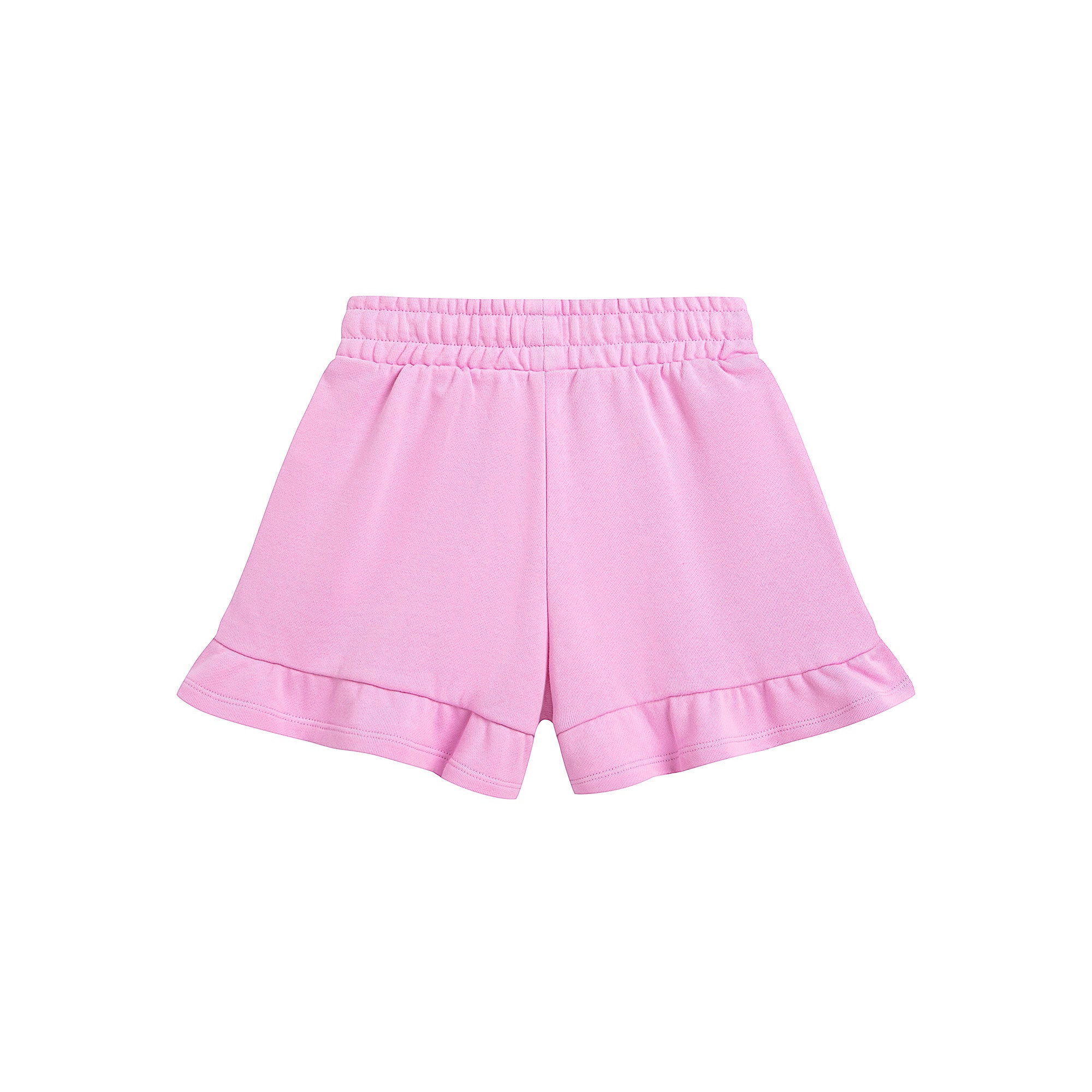 Girls Pink Cotton Shorts