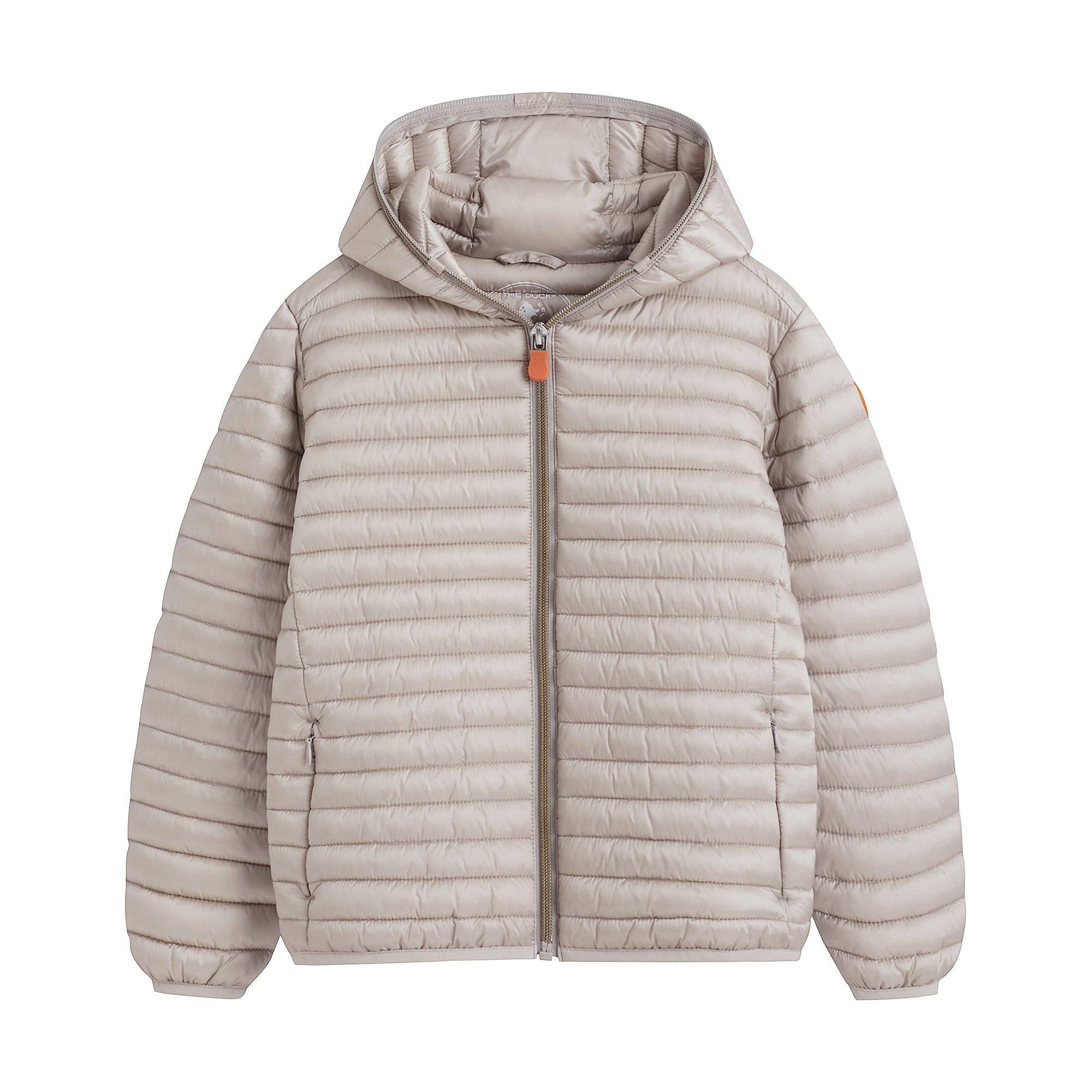 Boys & Girls Beige Hooded Padded Jacket