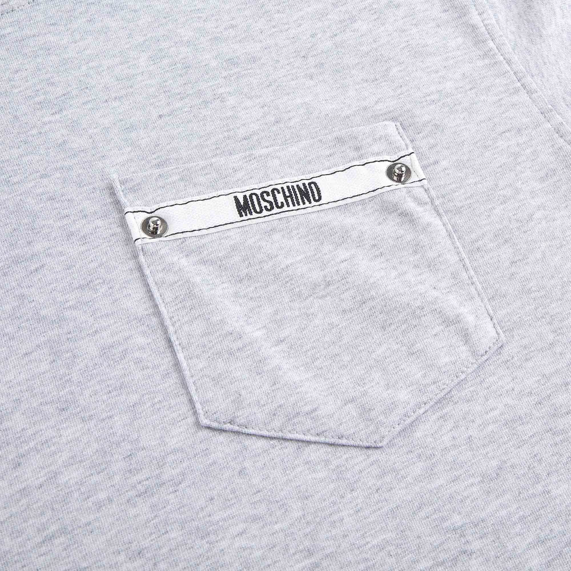 Boys Grey Cotton T-Shirt