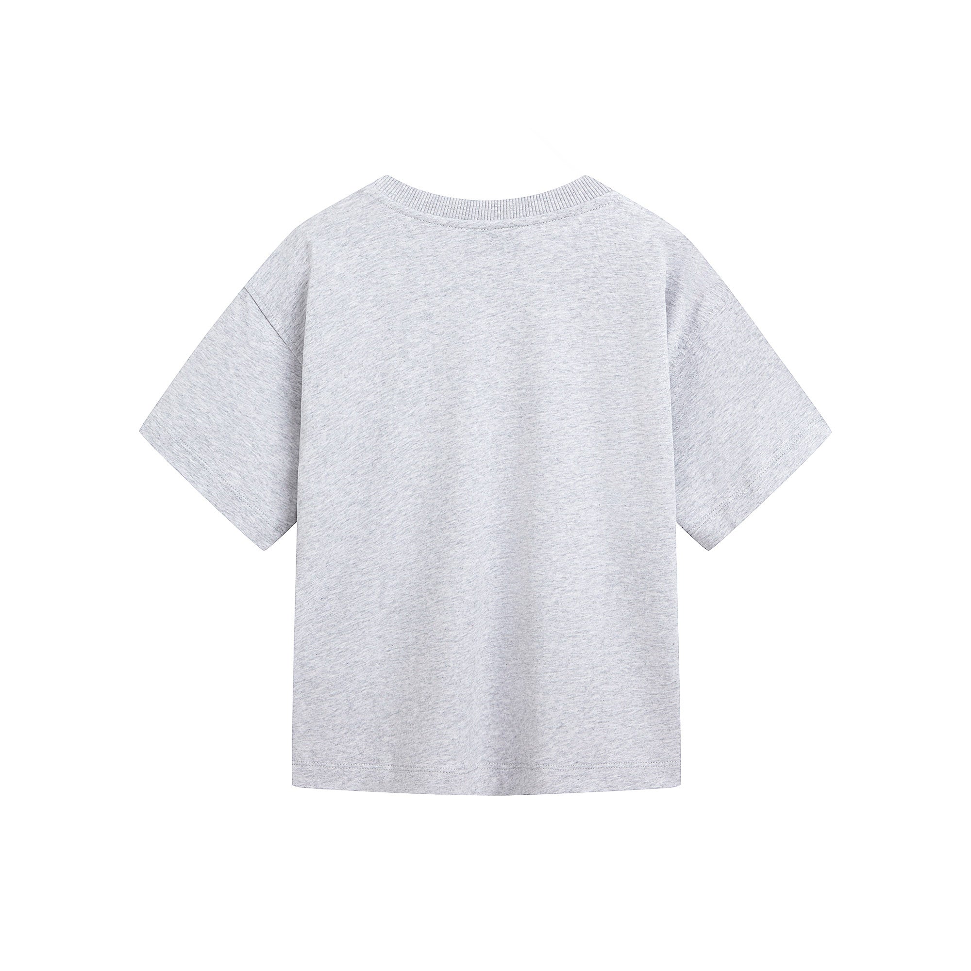 Boys Grey Cotton T-Shirt