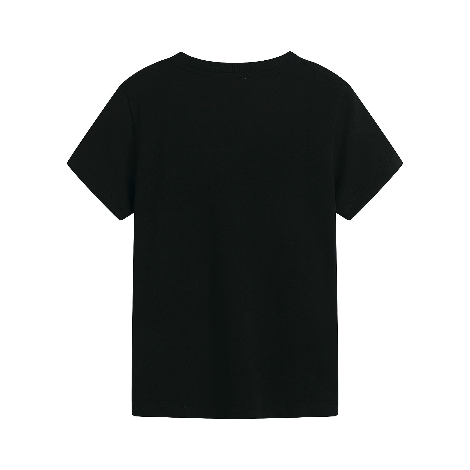 Boys Black Cotton T-Shirt