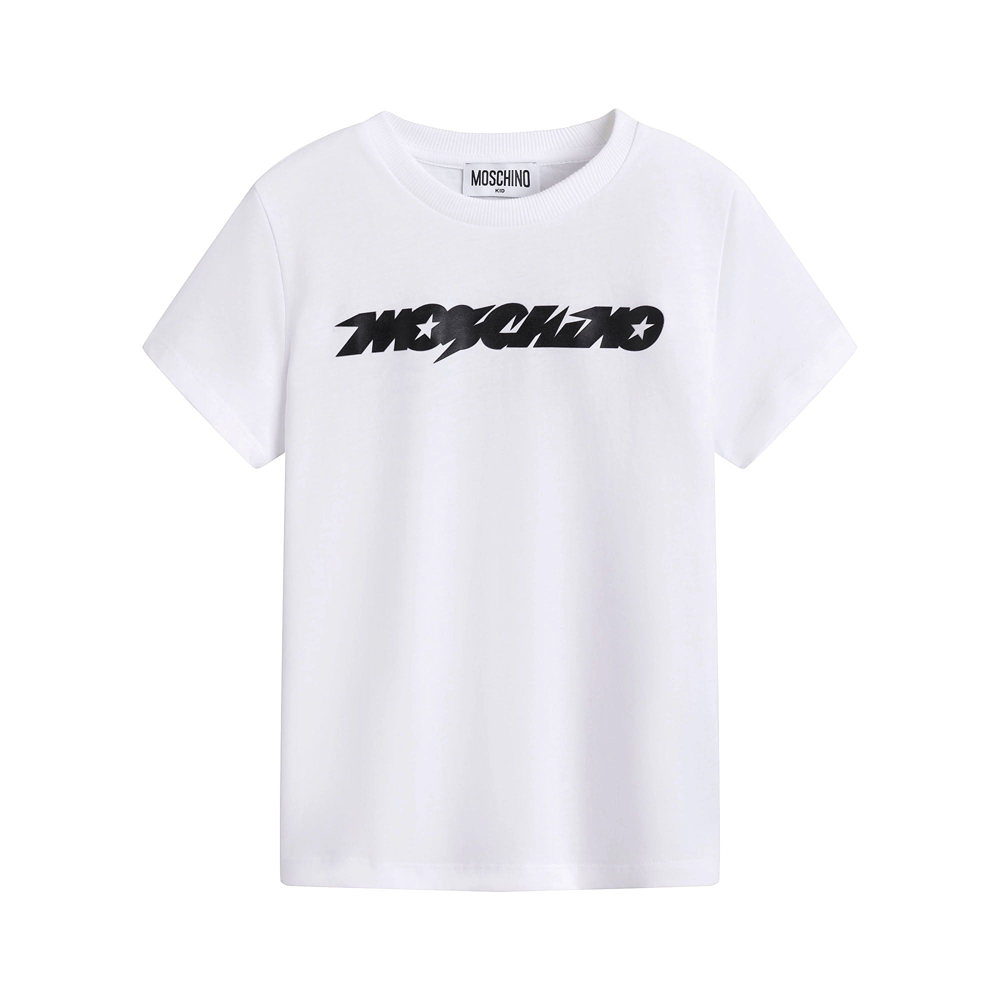 Boys White Cotton T-Shirt