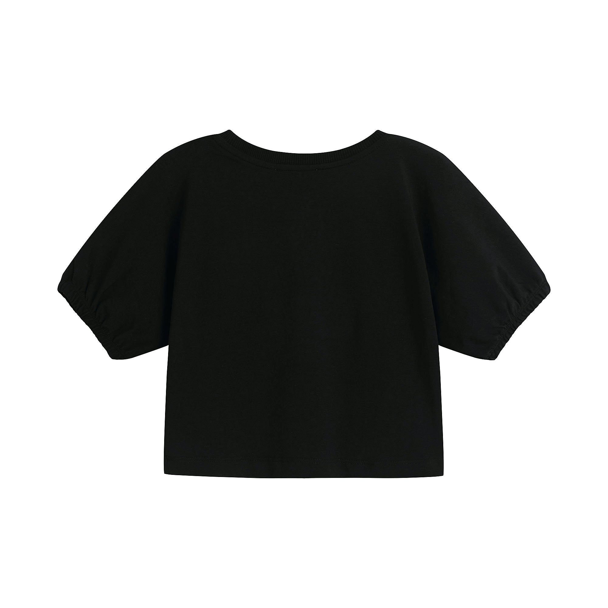 Girls Black Logo Cotton Set