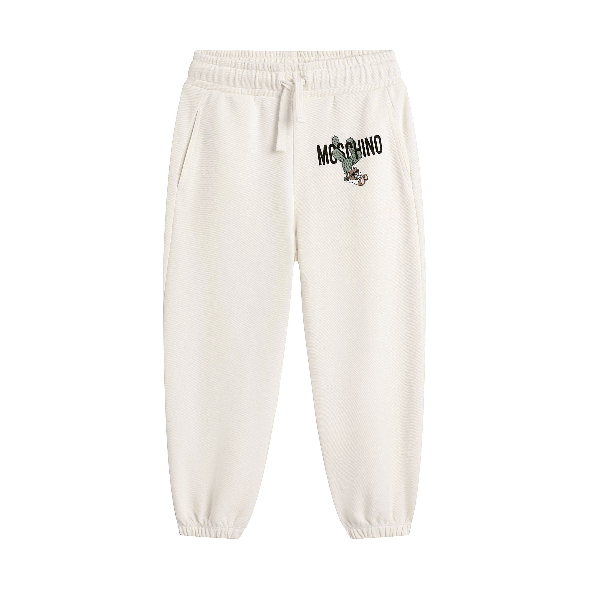 Boys & Girls Cream Cotton Trousers