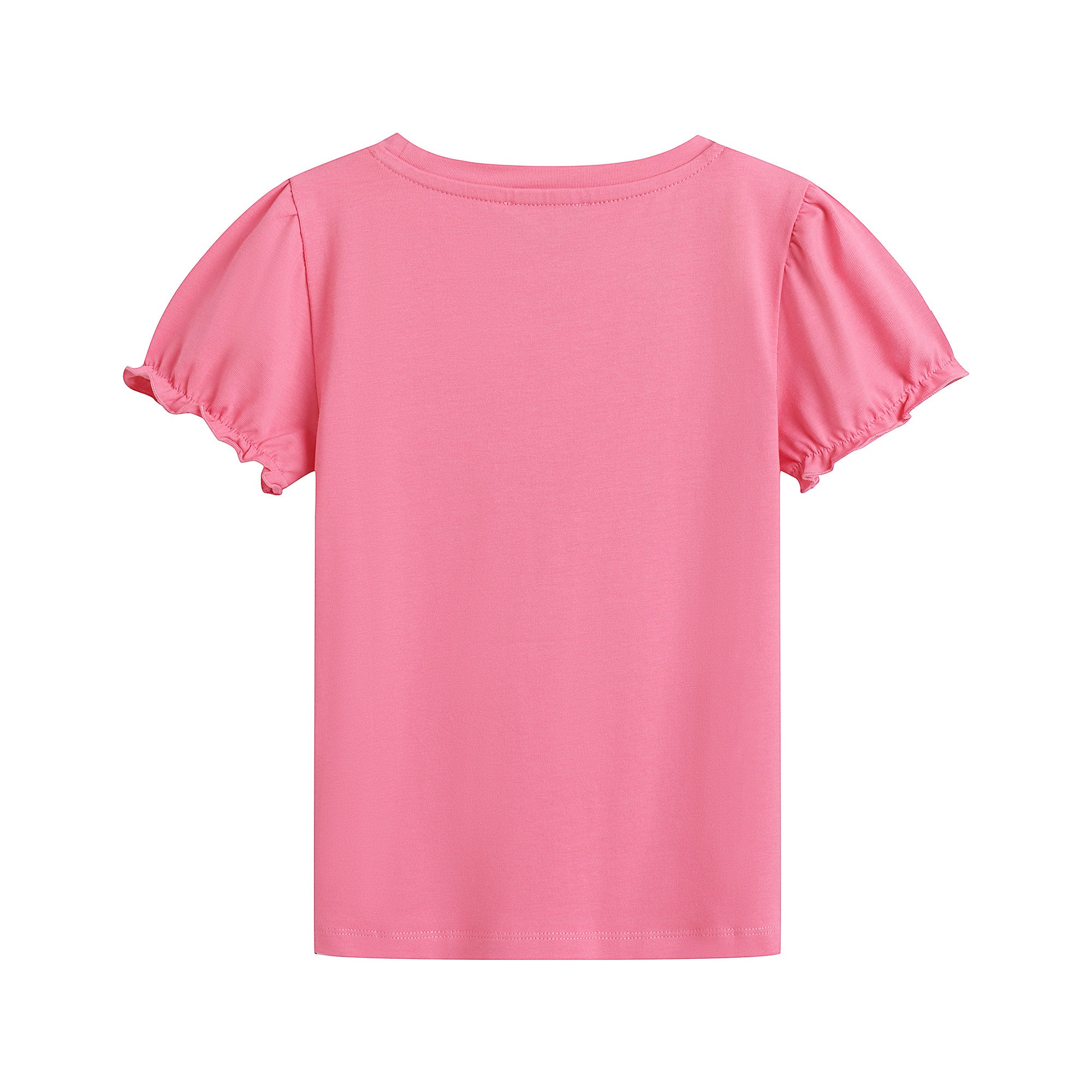 Girls Pink Logo Cotton T-Shirt