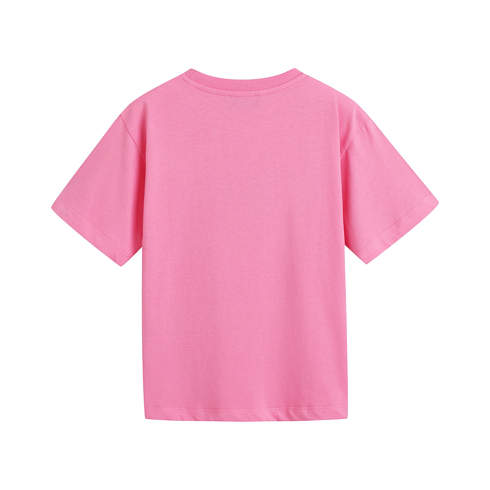 Boys & Girls Pink Logo Cotton T-Shirt