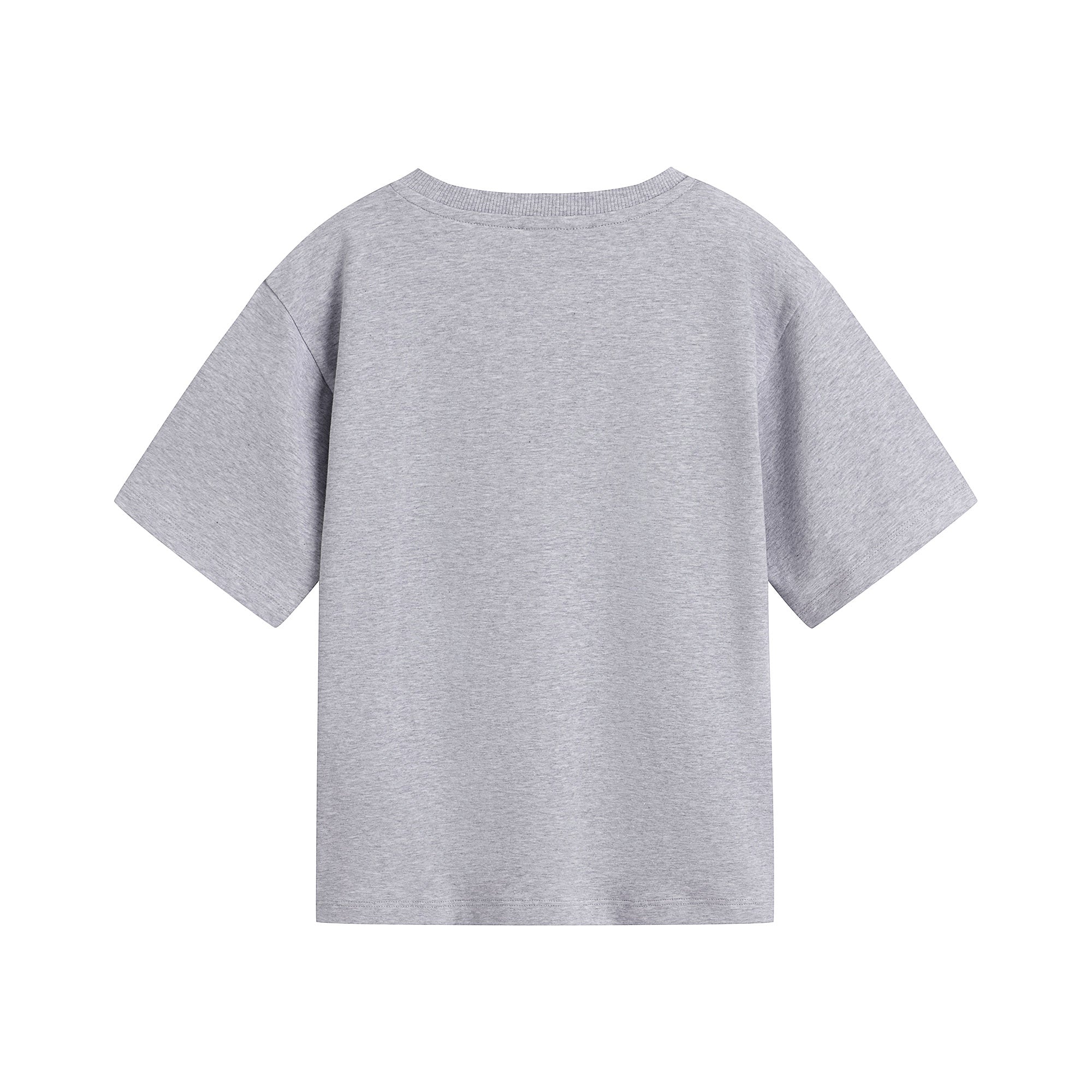 Boys & Girls Grey Logo Cotton T-Shirt