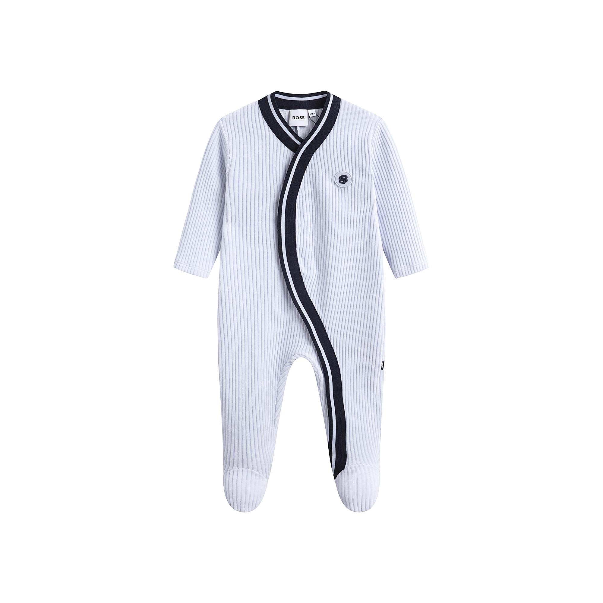 Baby Boys Light Blue Cotton Babysuit Set