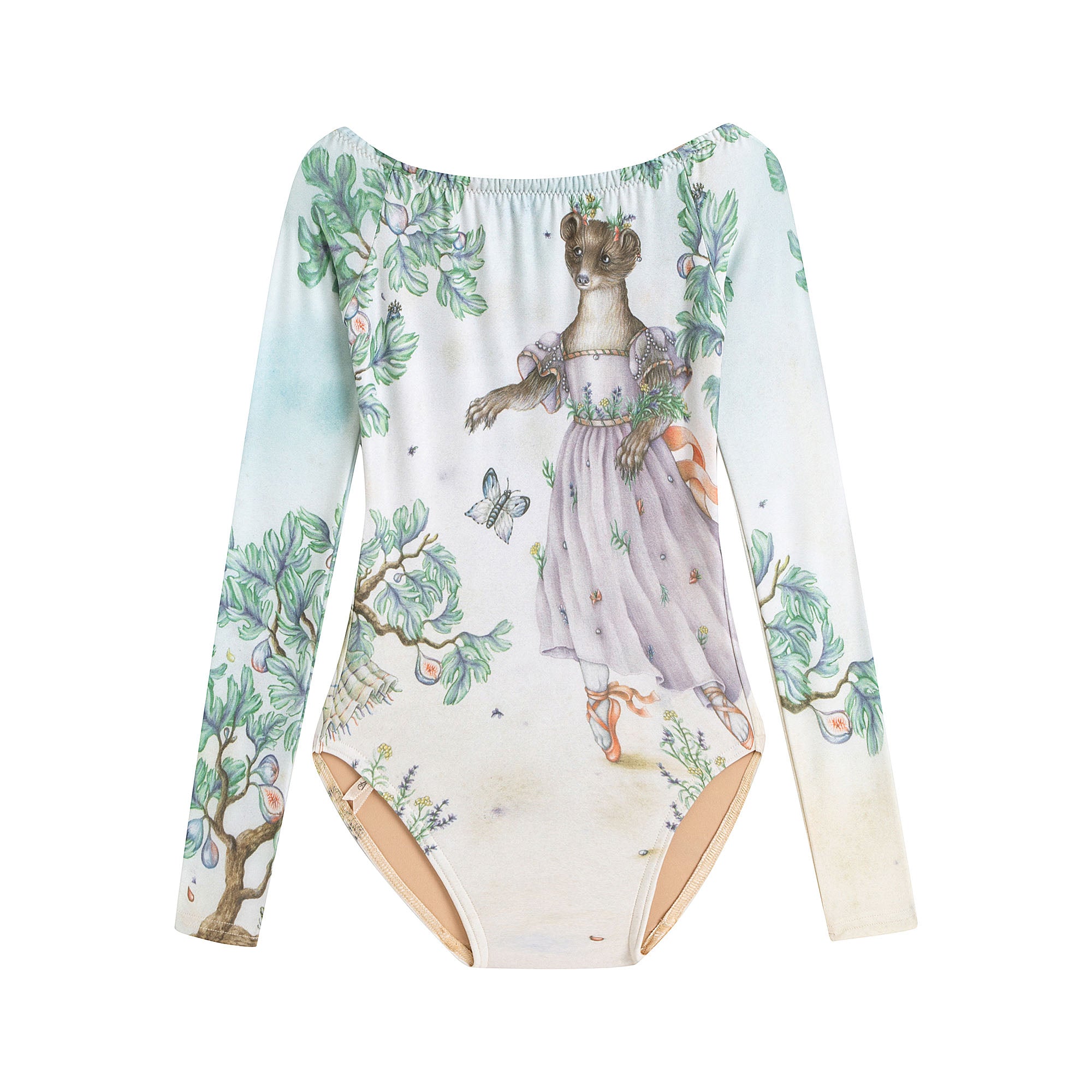 Girls Multicolor Ballet Onesies