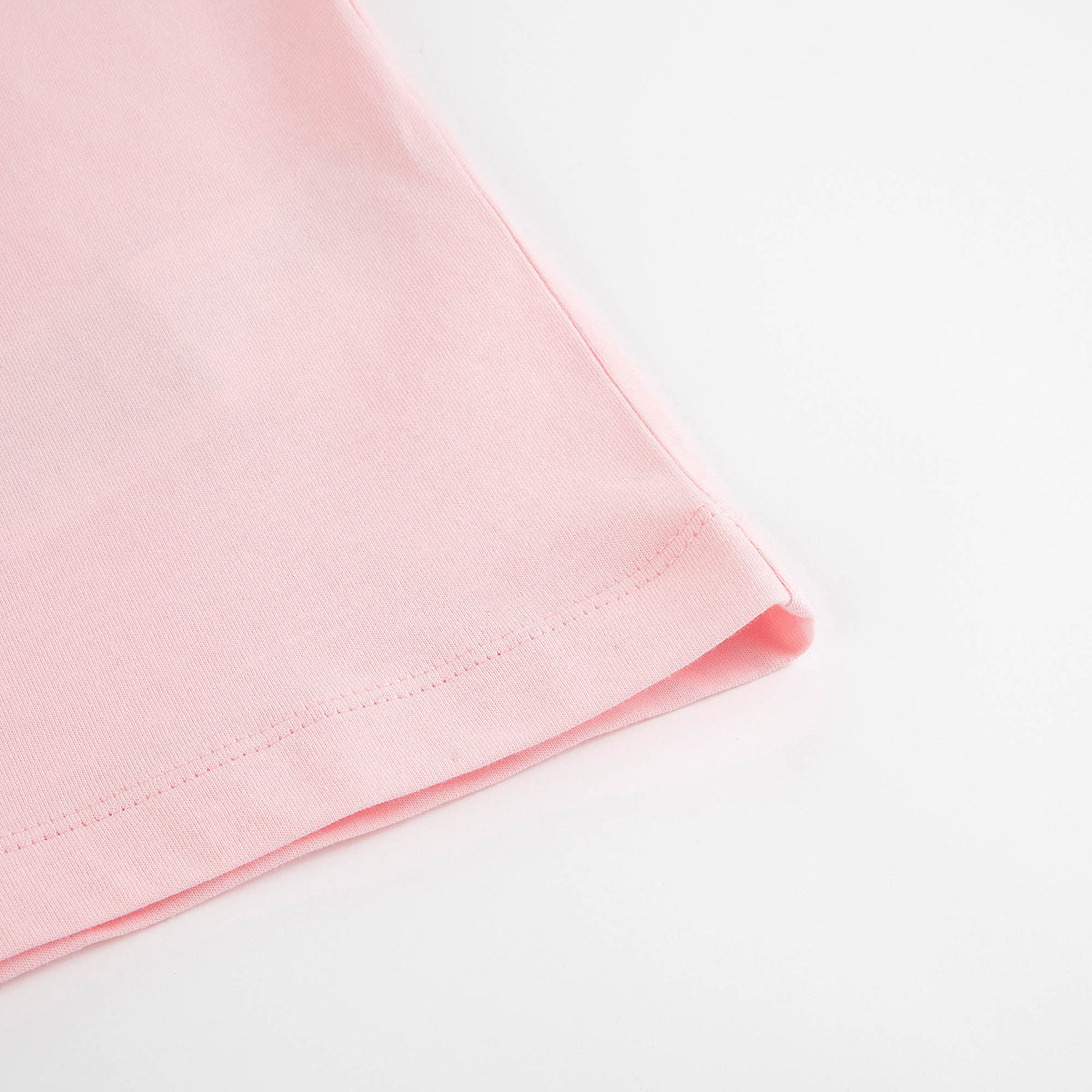 Girls Pink Printed Cotton T-Shirt