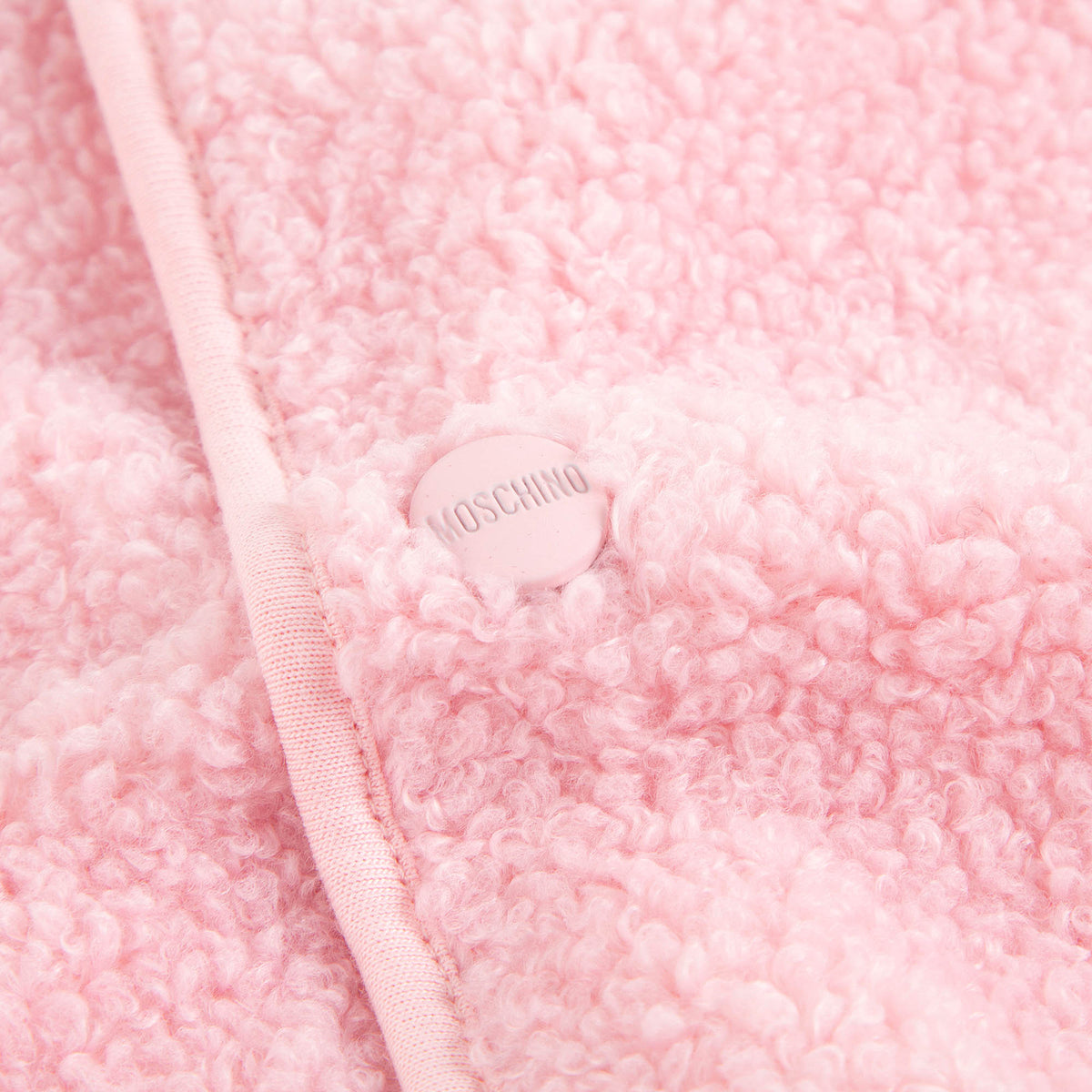 Baby Girls Pink Sherpa Gilet