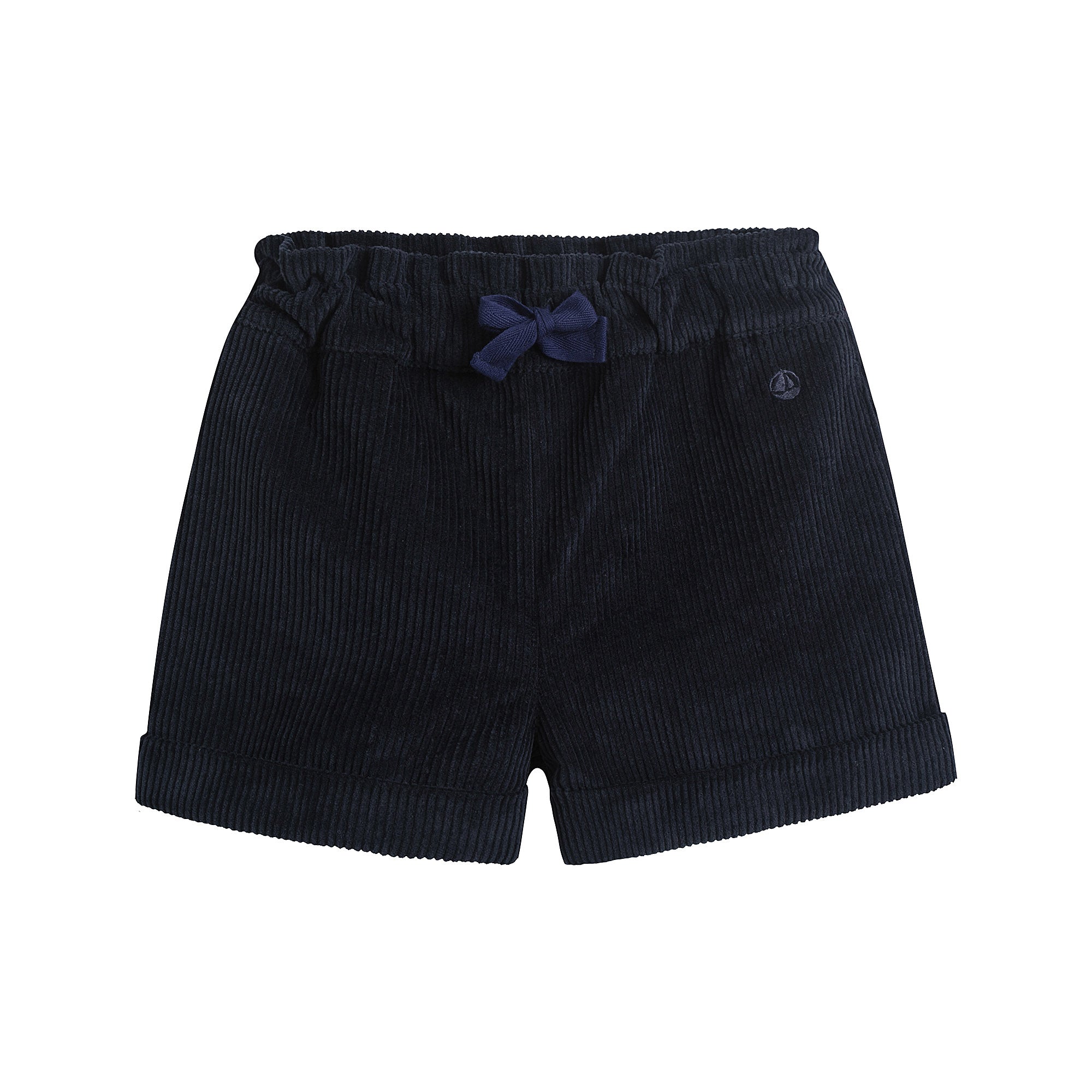 Girls Dark Navy Corduroy Shorts