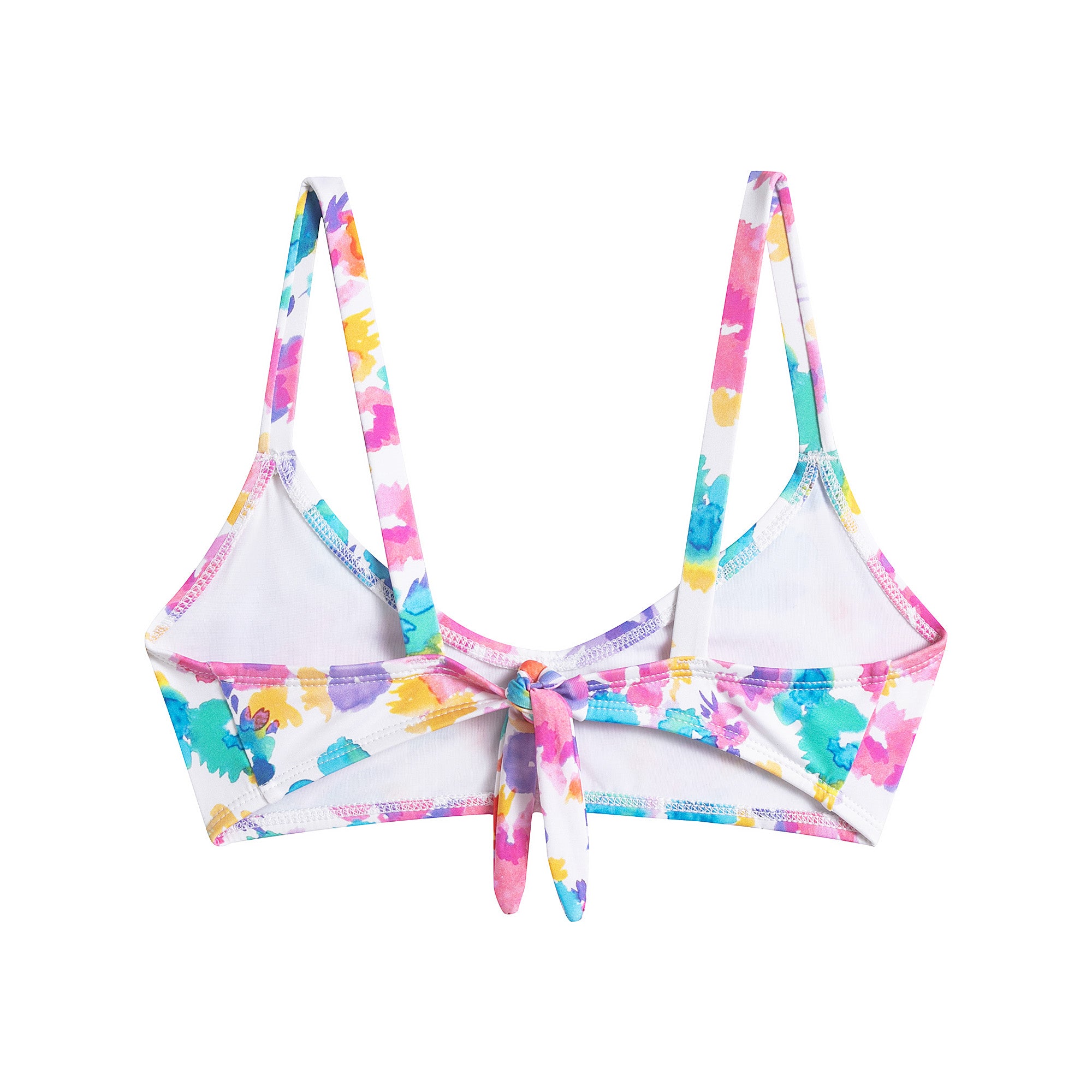 Girls Pink Floral Swimsuit