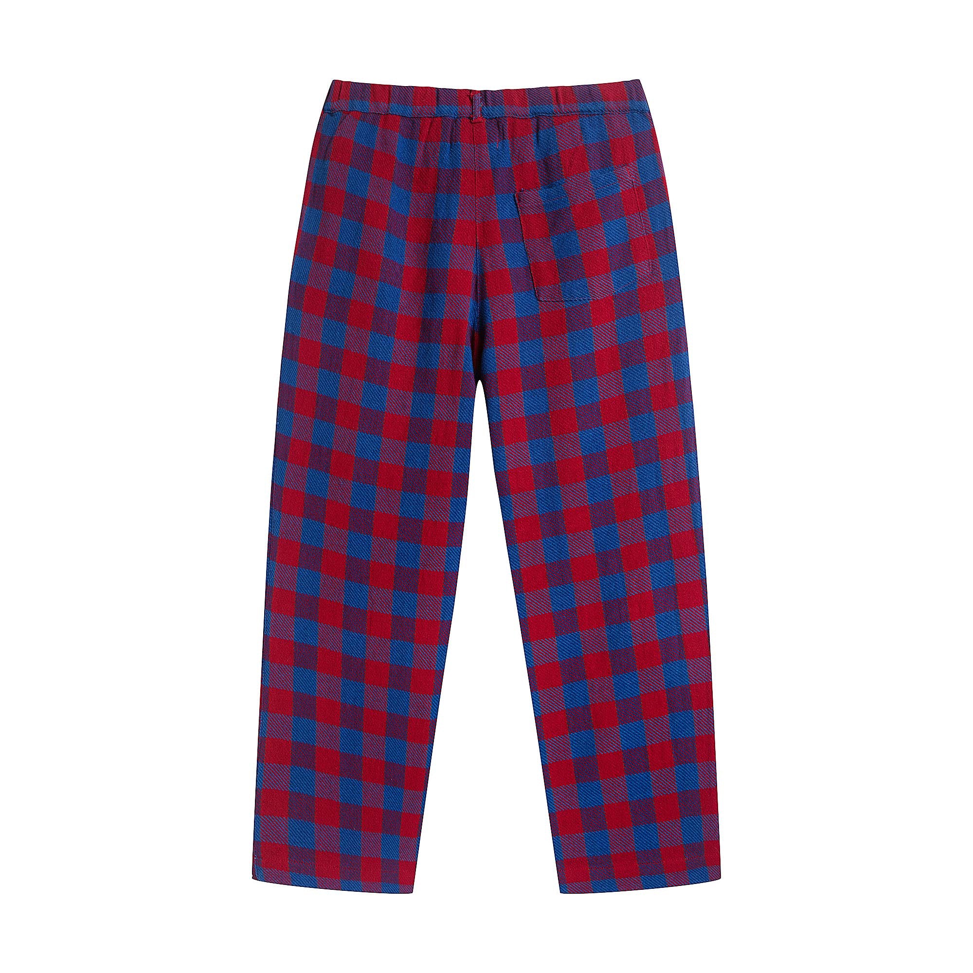 Boys & Girls Blue Check Trousers