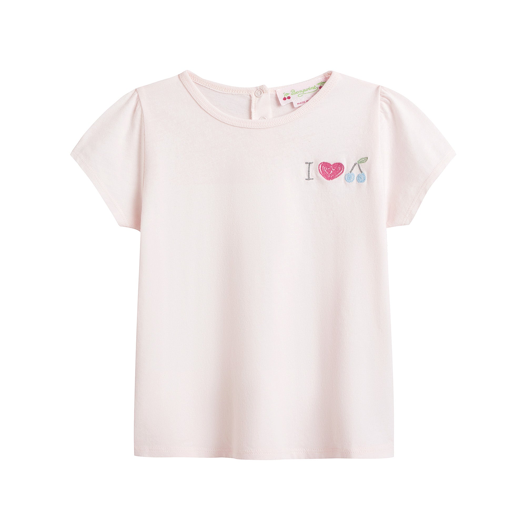 Baby Girls Pale Pink Cotton T-Shirt
