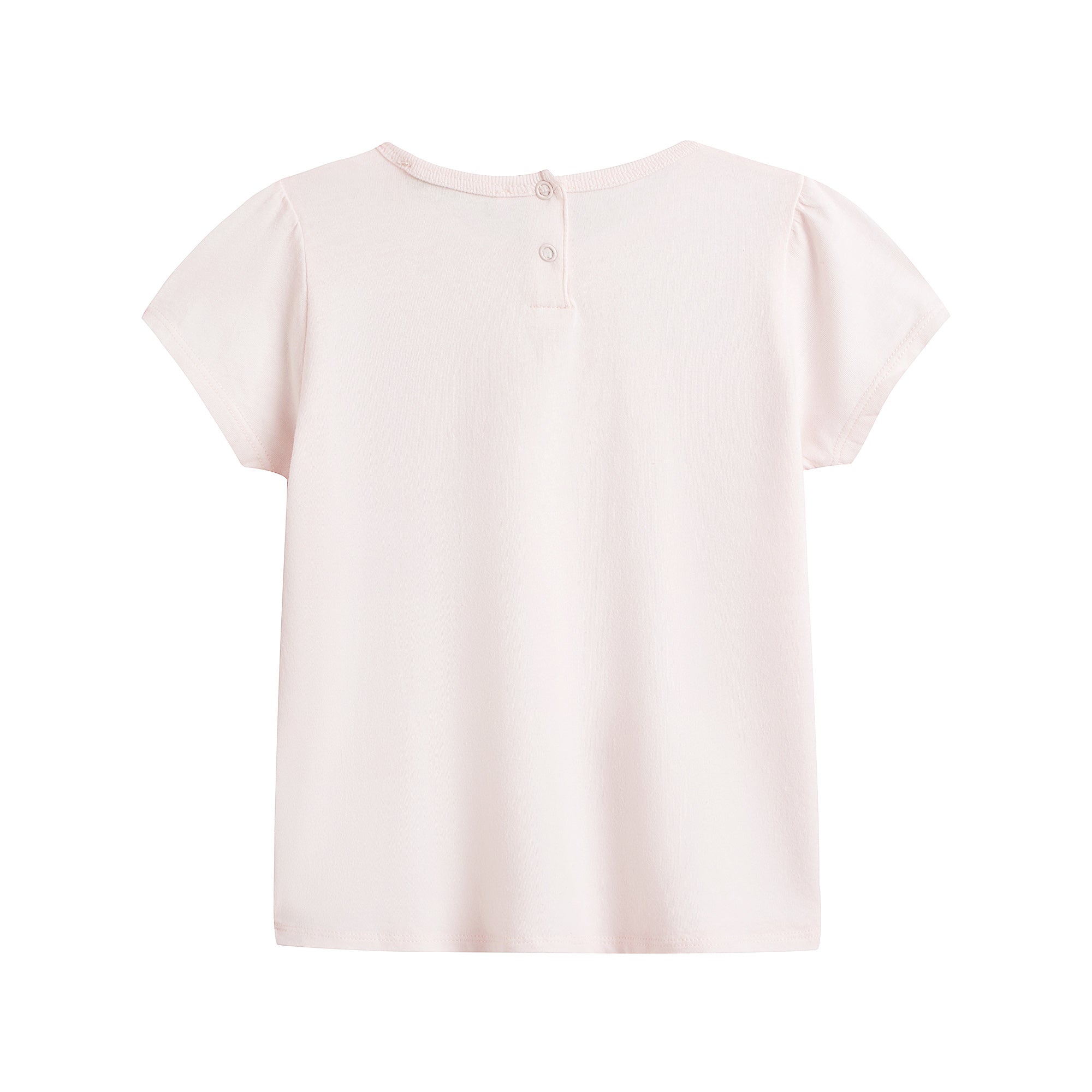 Baby Girls Pale Pink Cotton T-Shirt