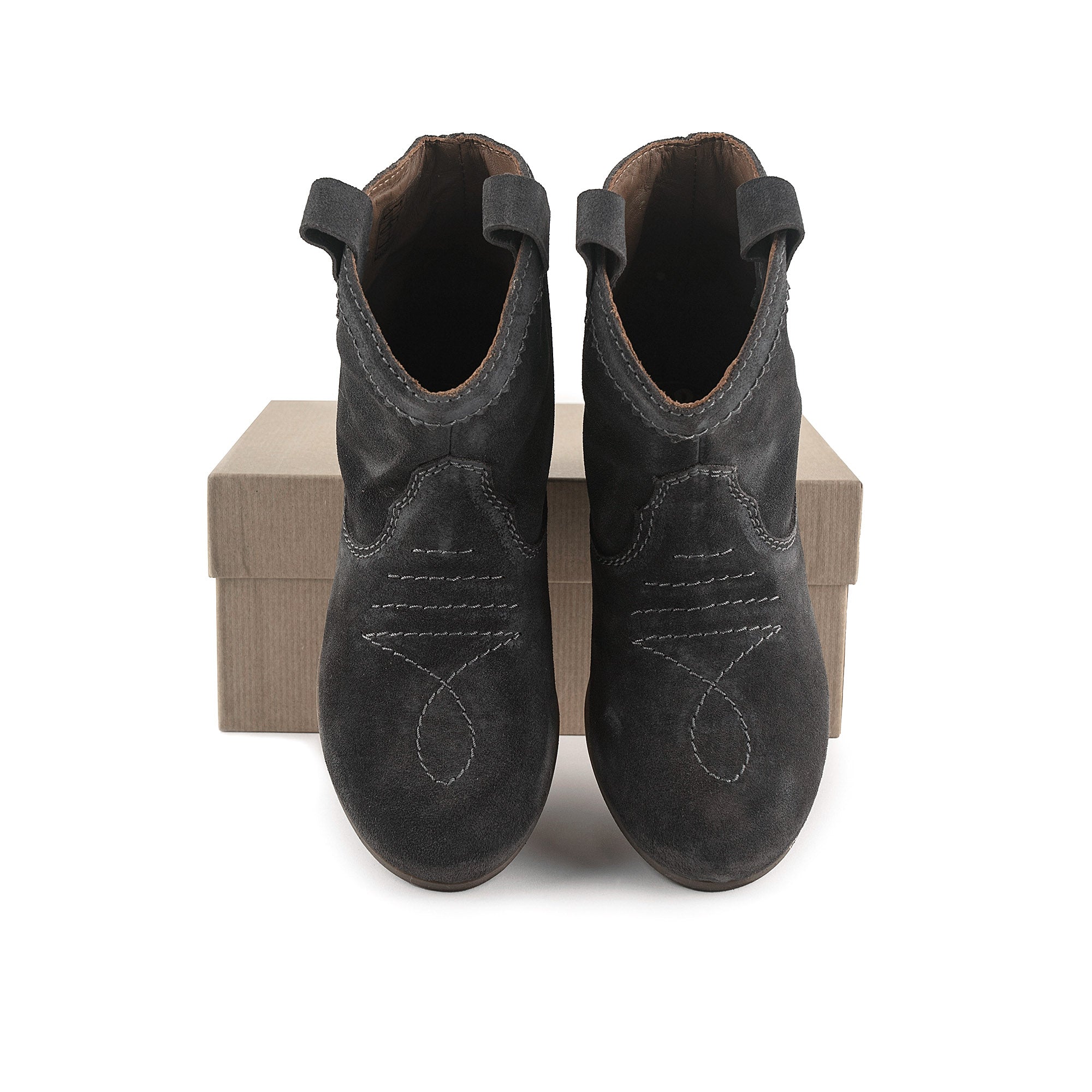 Girls Grey Short Boots