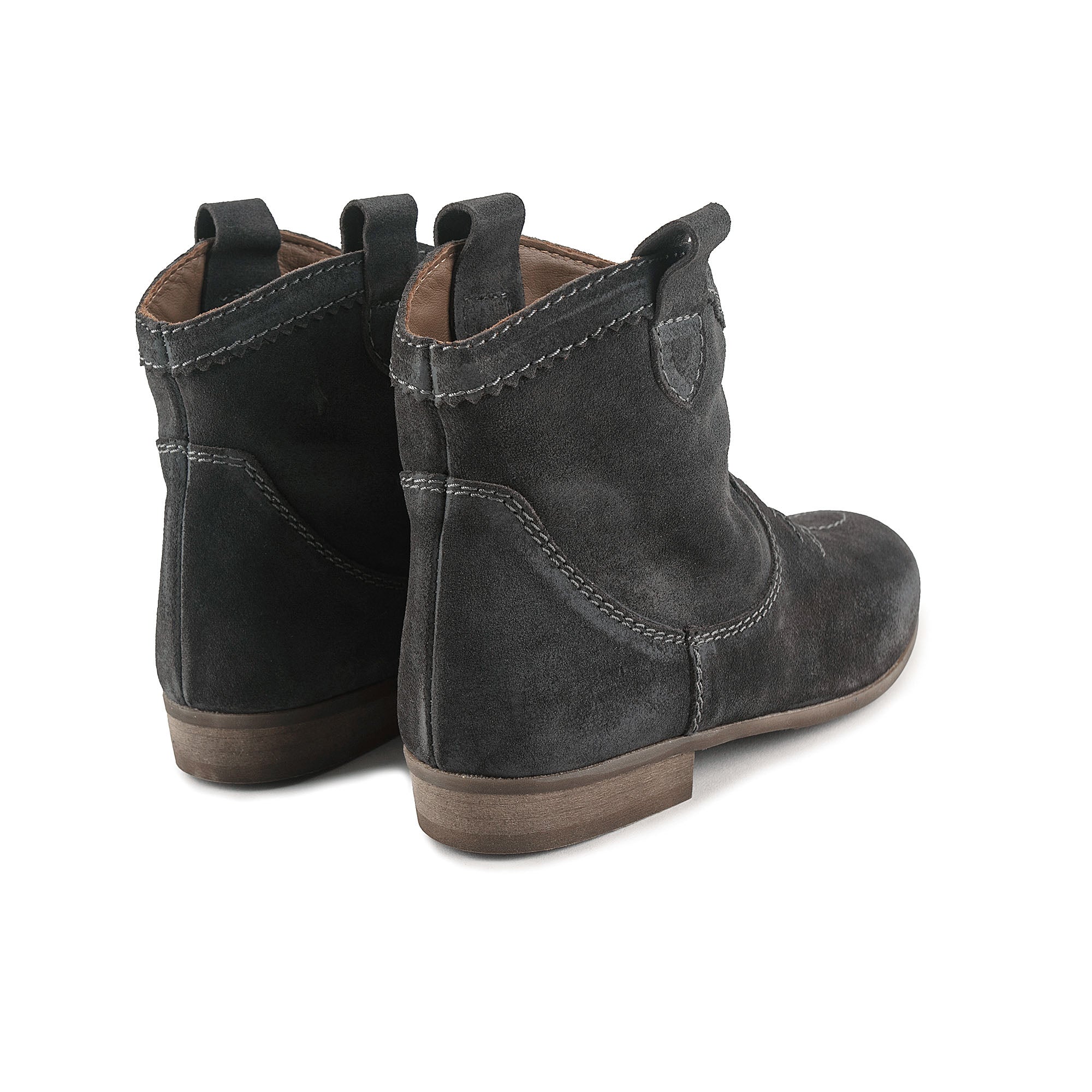 Girls Grey Short Boots