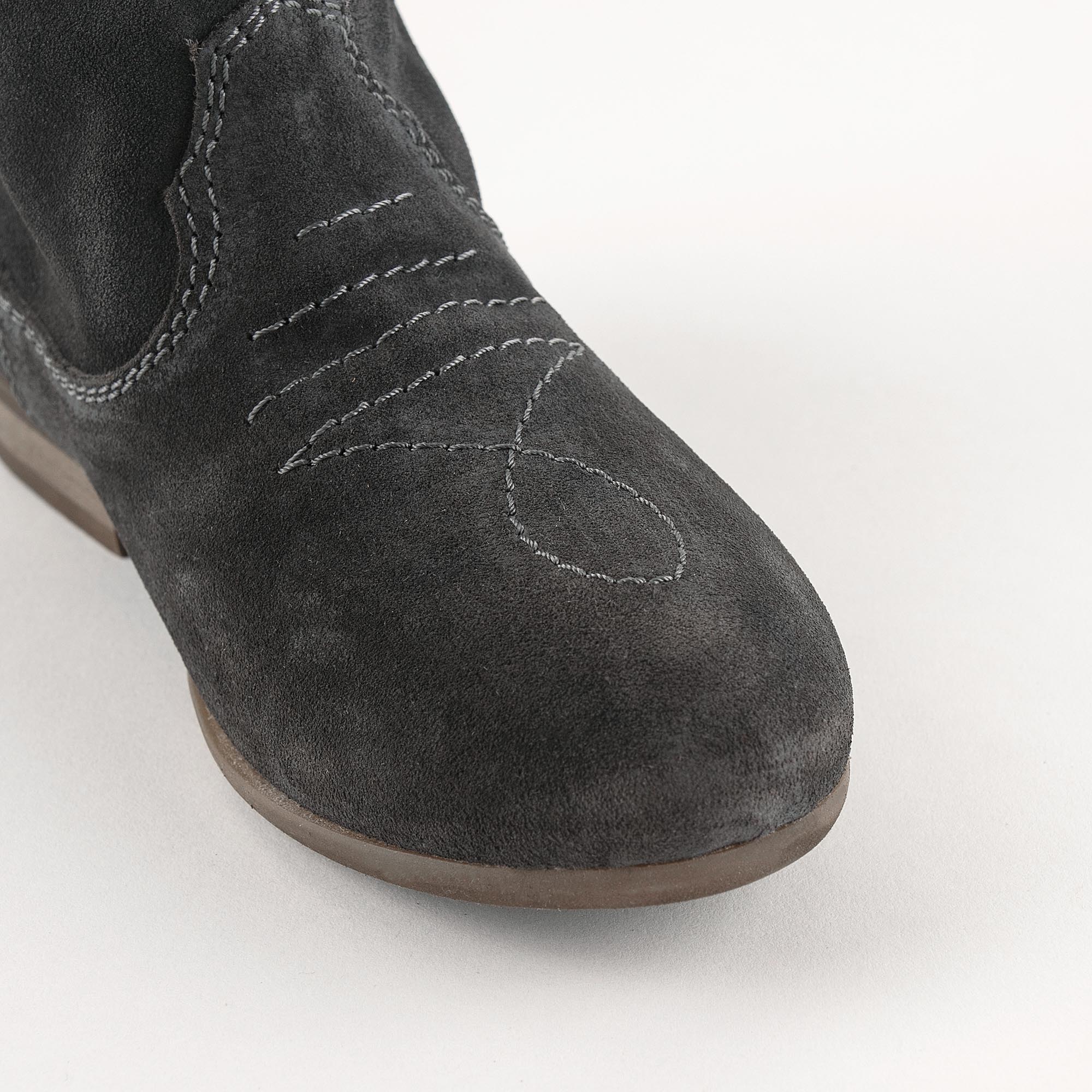 Girls Grey Short Boots