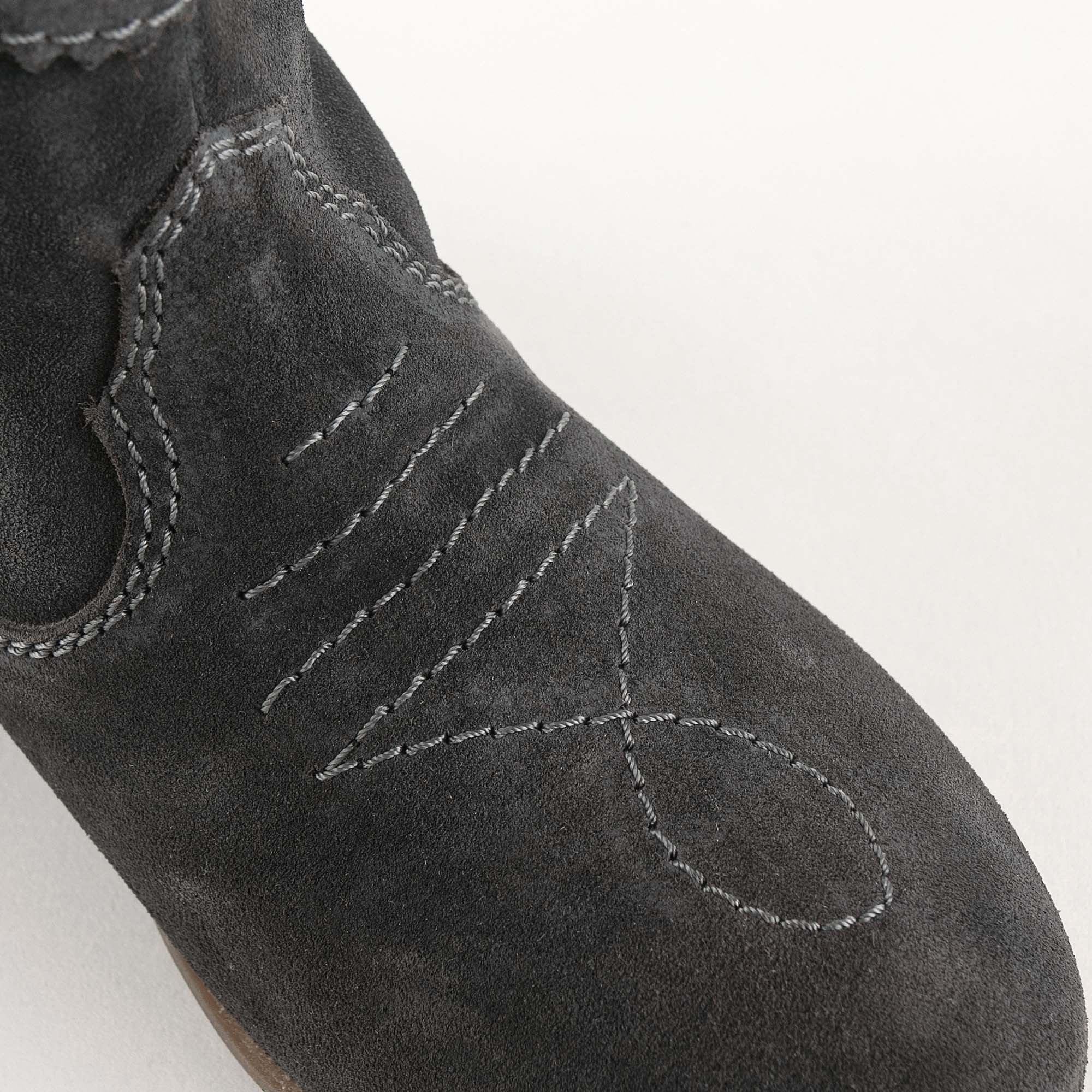 Girls Grey Short Boots