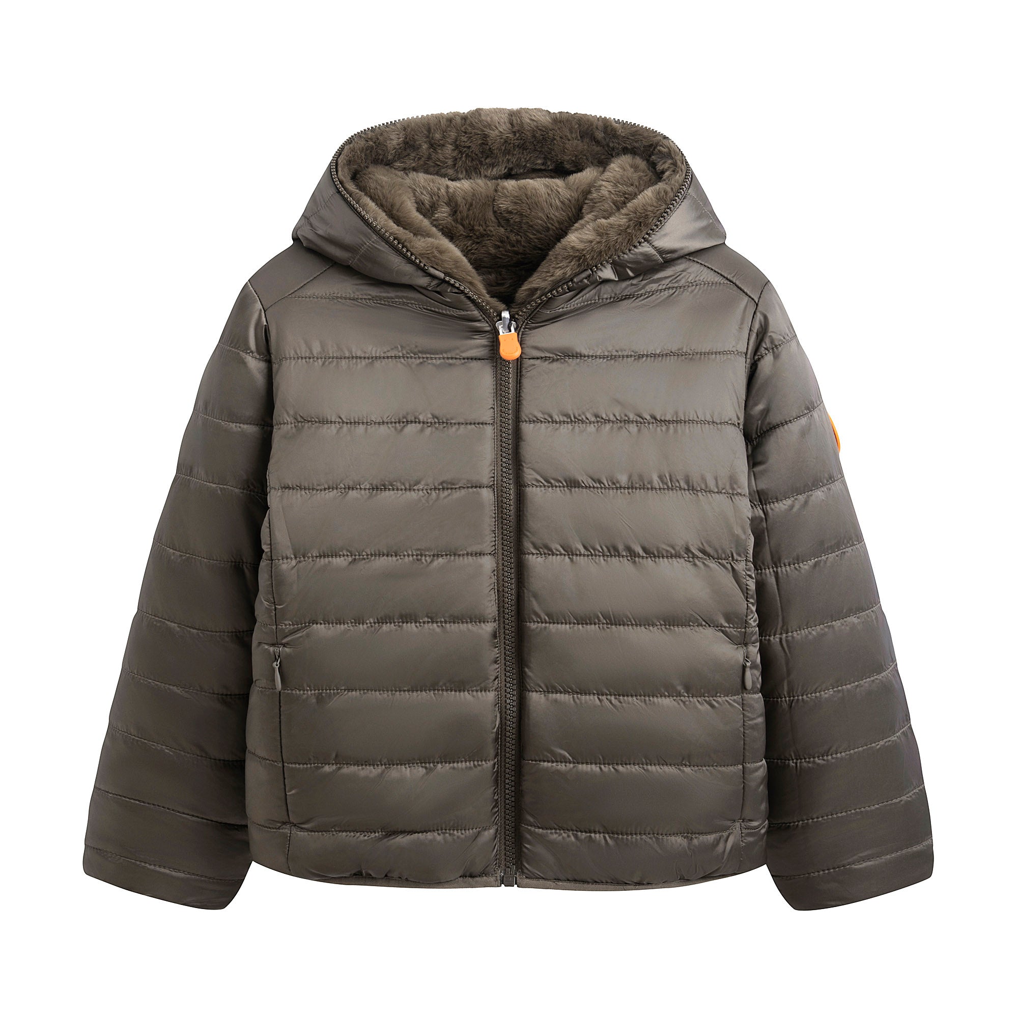 Girls Grey Reversible Padded Jacket