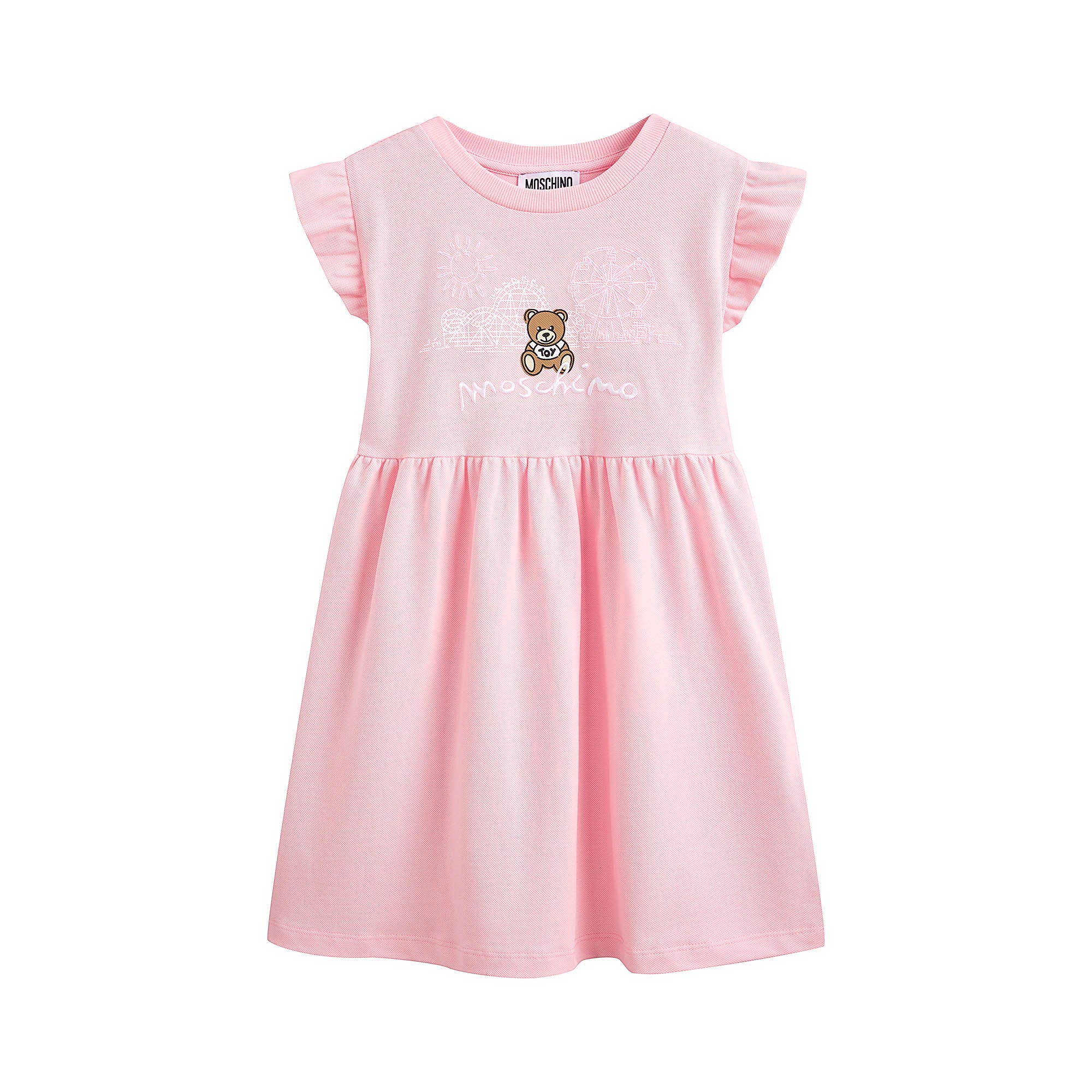 Girls Pink Cotton Dress