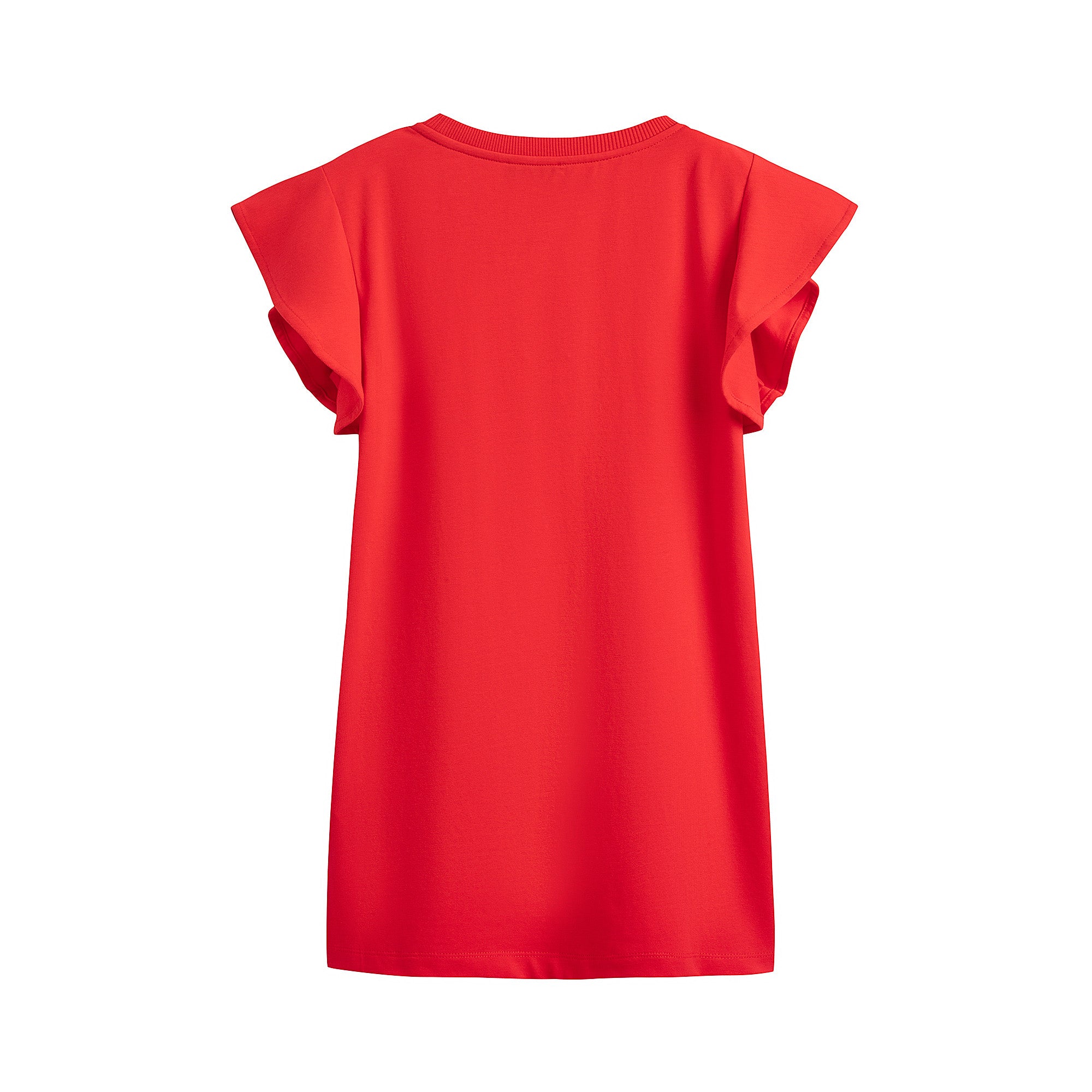Girls Red Logo Cotton Dress