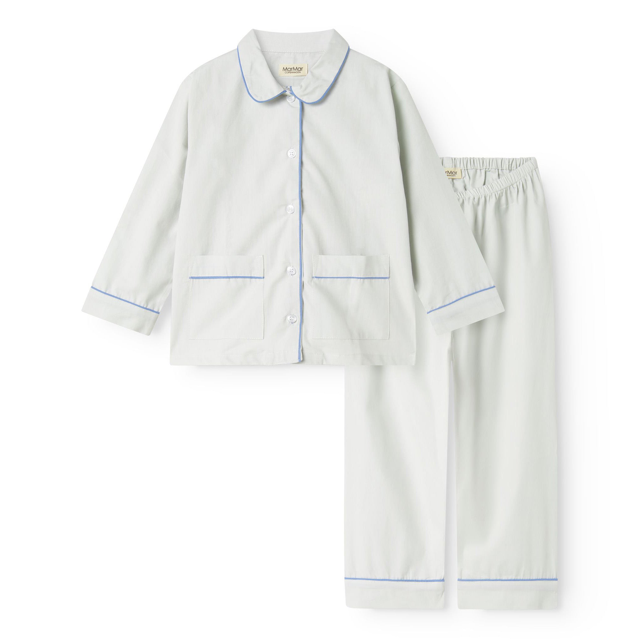 Boys & Girls Grey White Cotton Nightwear Set