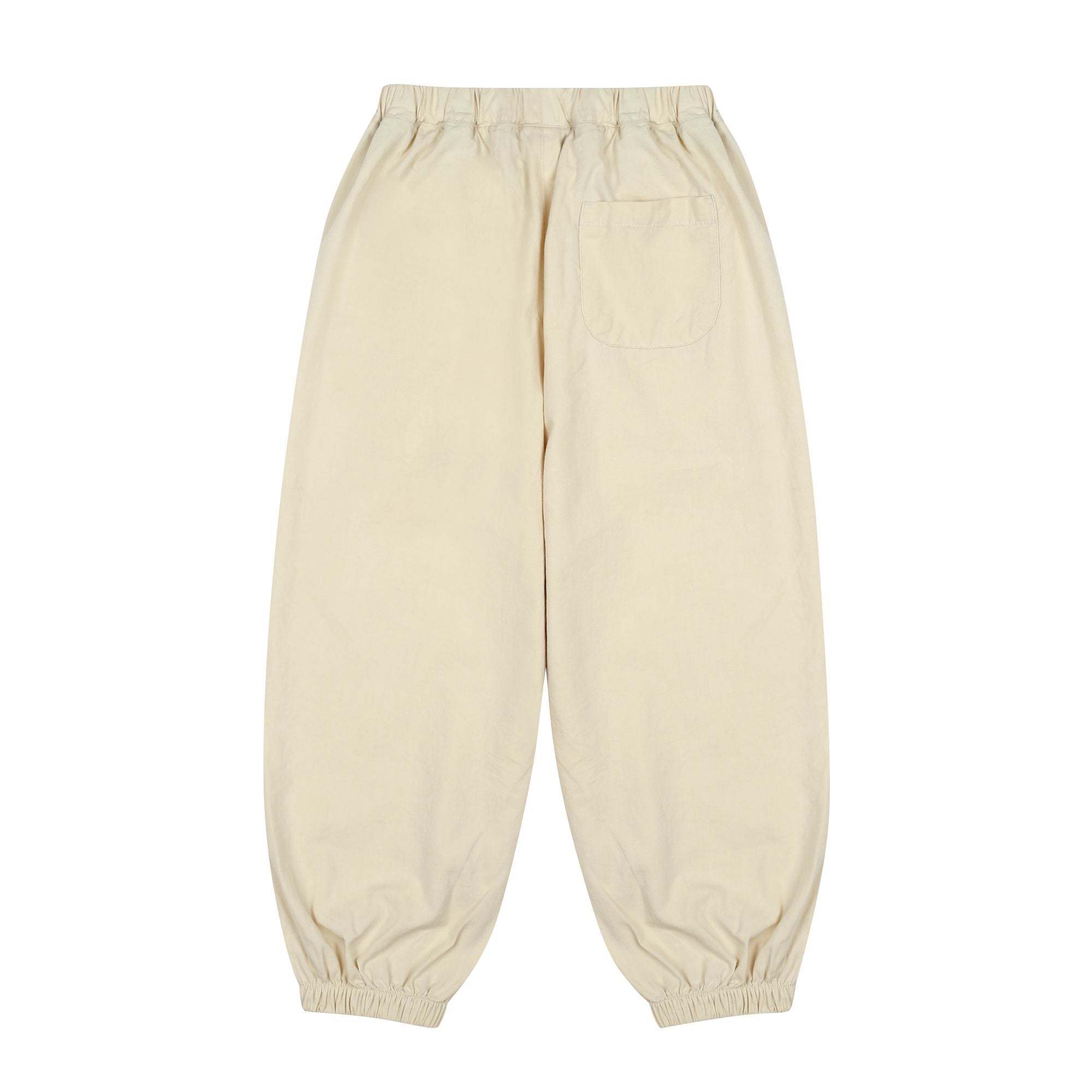 Boys & Girls Ivory Printed Cotton Trousers