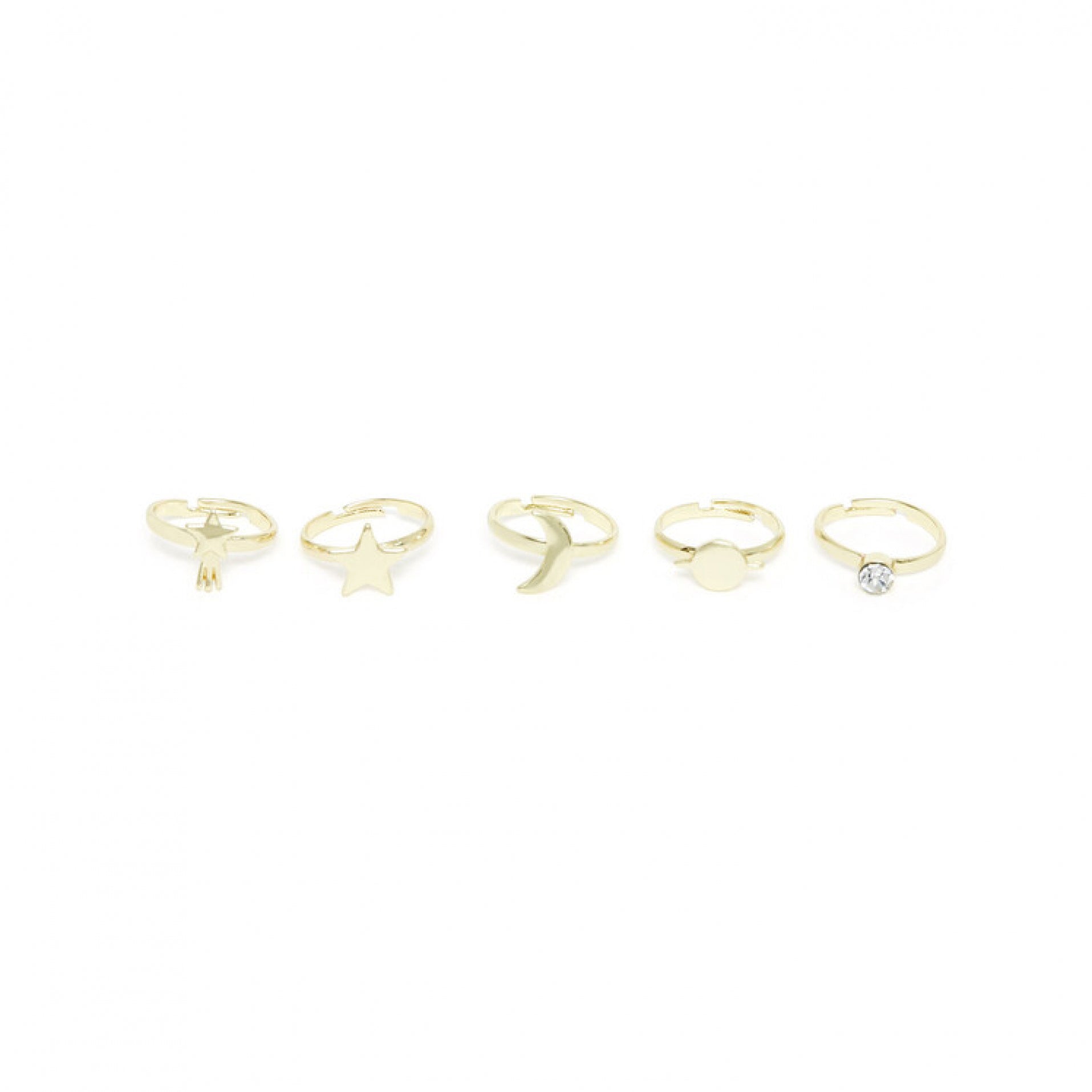 Girls Champagne Ring Set(5 Pack)