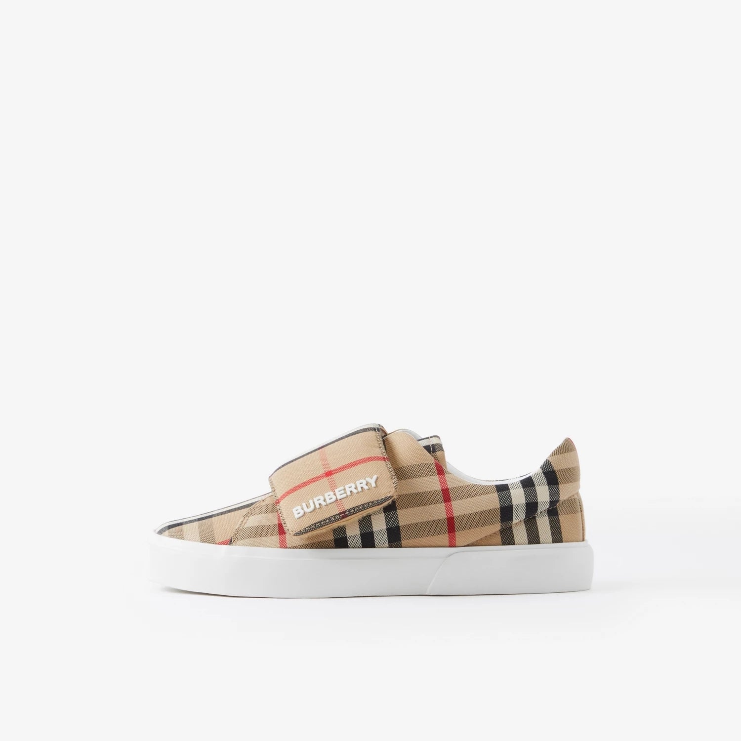 Boys & Girls Beige Check Shoes