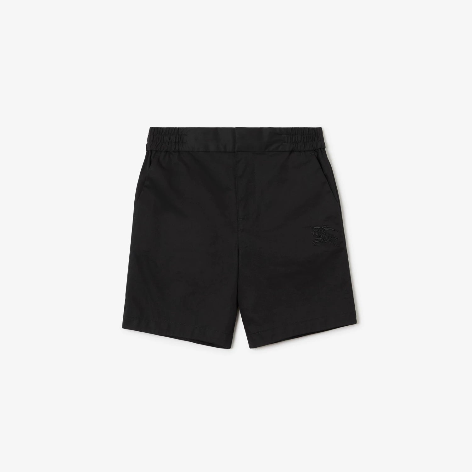 Boys Black Cotton Shorts