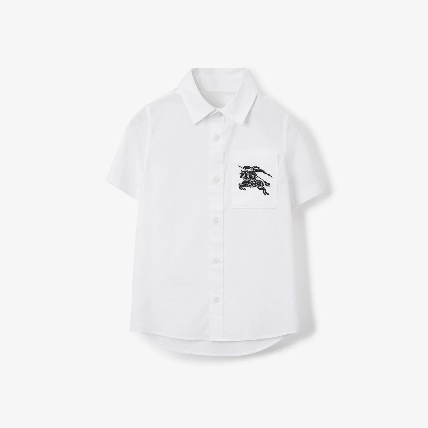 Boys White Cotton Shirt