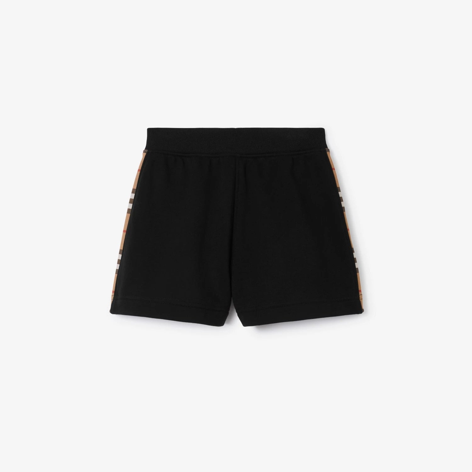 Boys & Girls Black Cotton Shorts