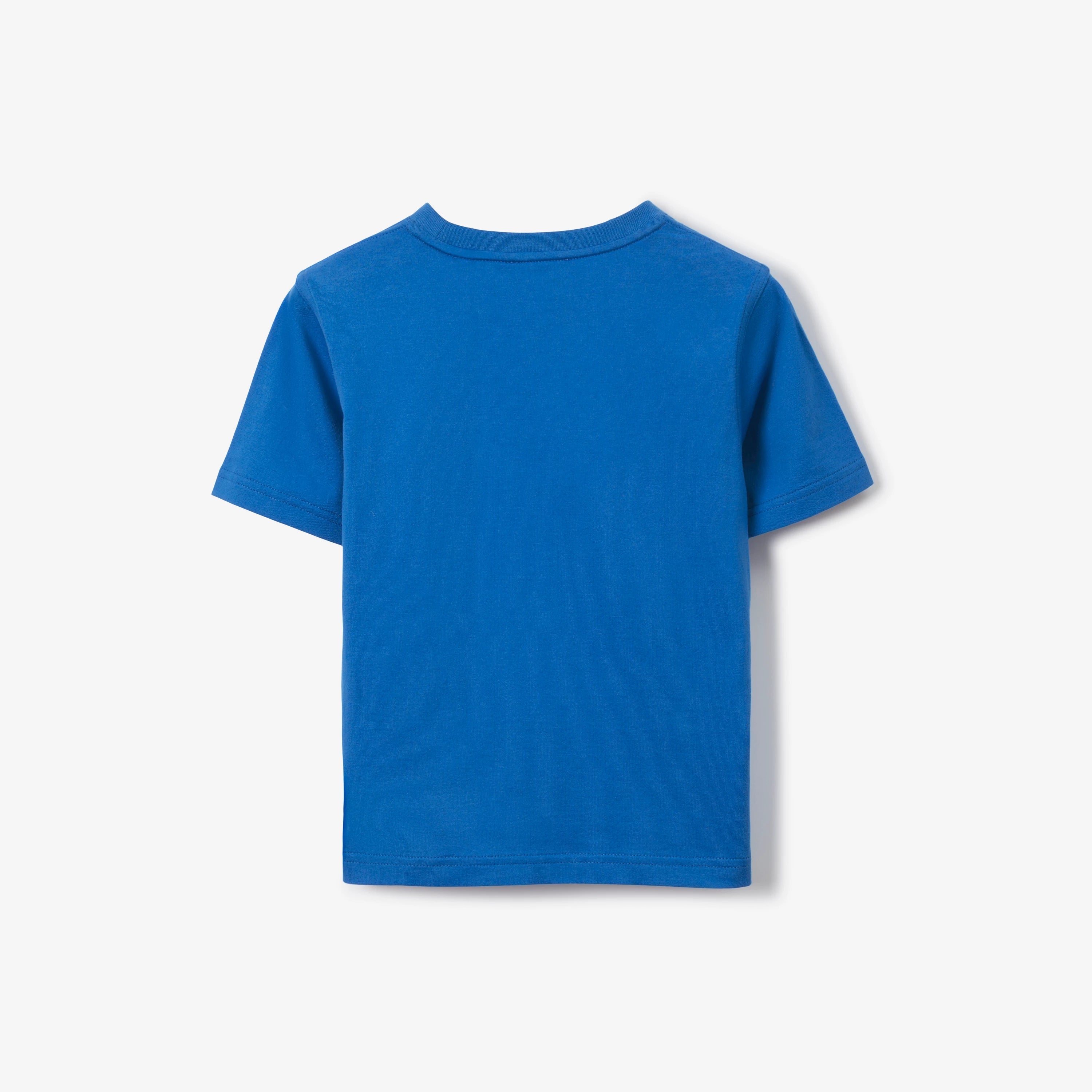 Boys & Girls Blue Logo Cotton T-Shirt