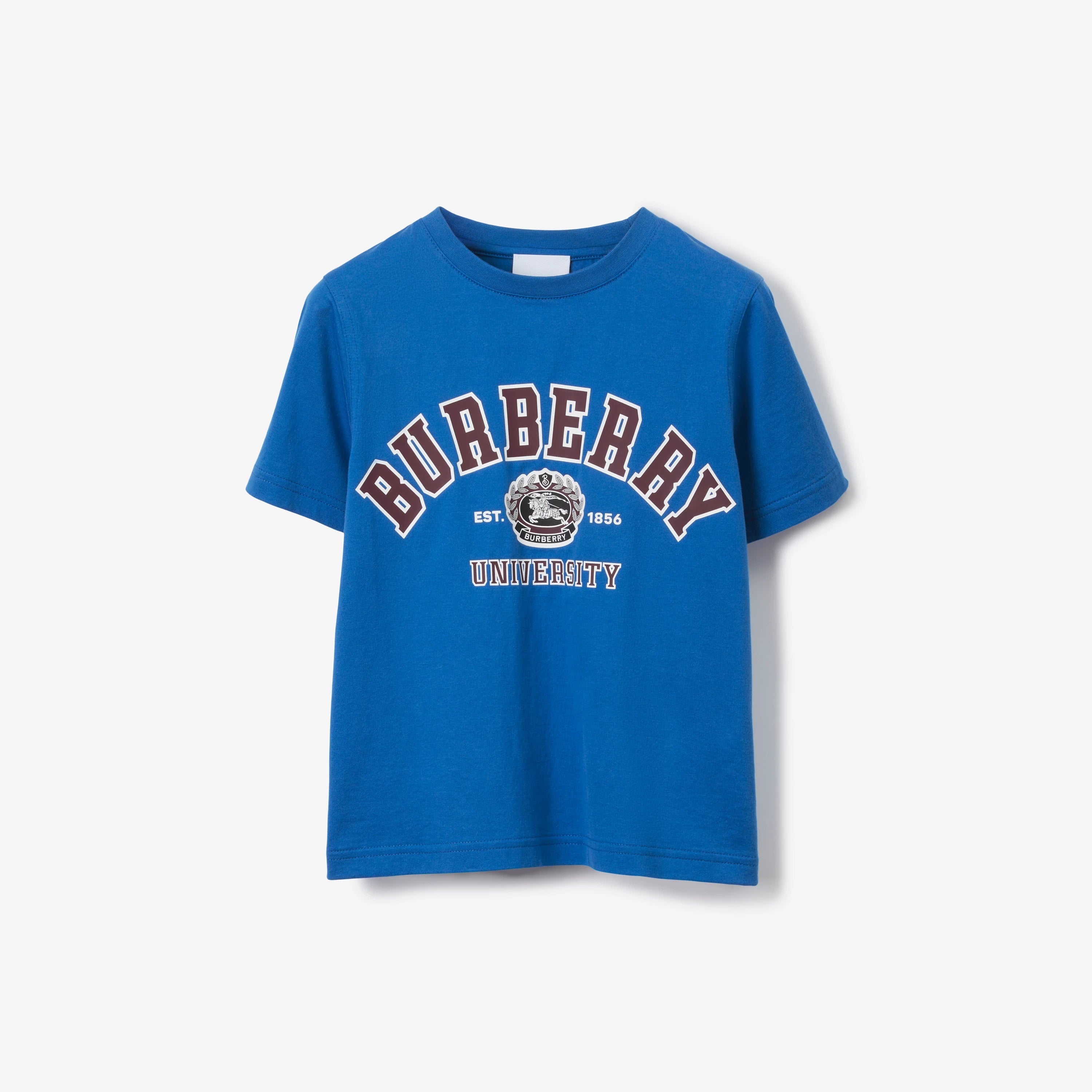 Boys & Girls Blue Logo Cotton T-Shirt