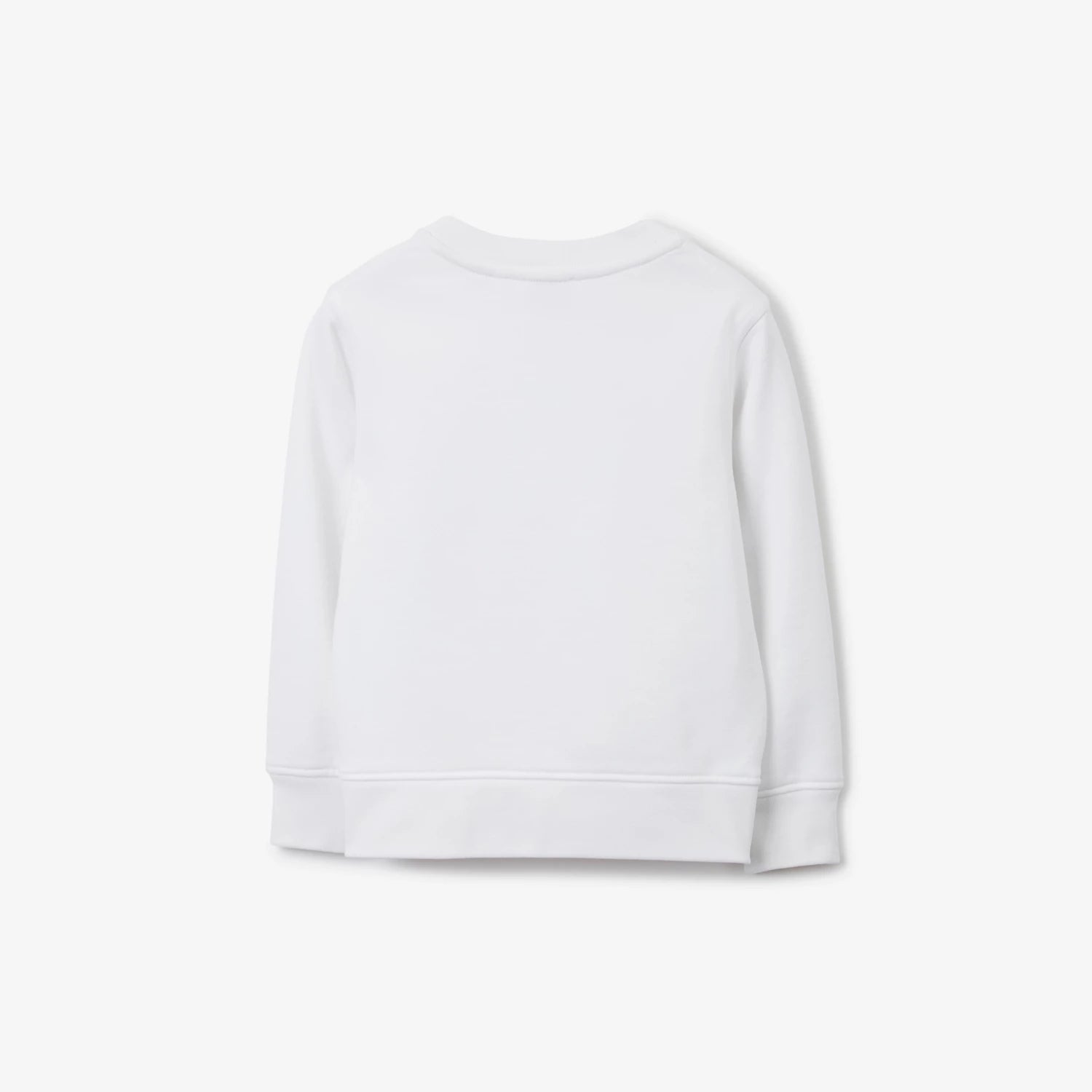 Boys & Girls White Printed Cotton Sweatshirt