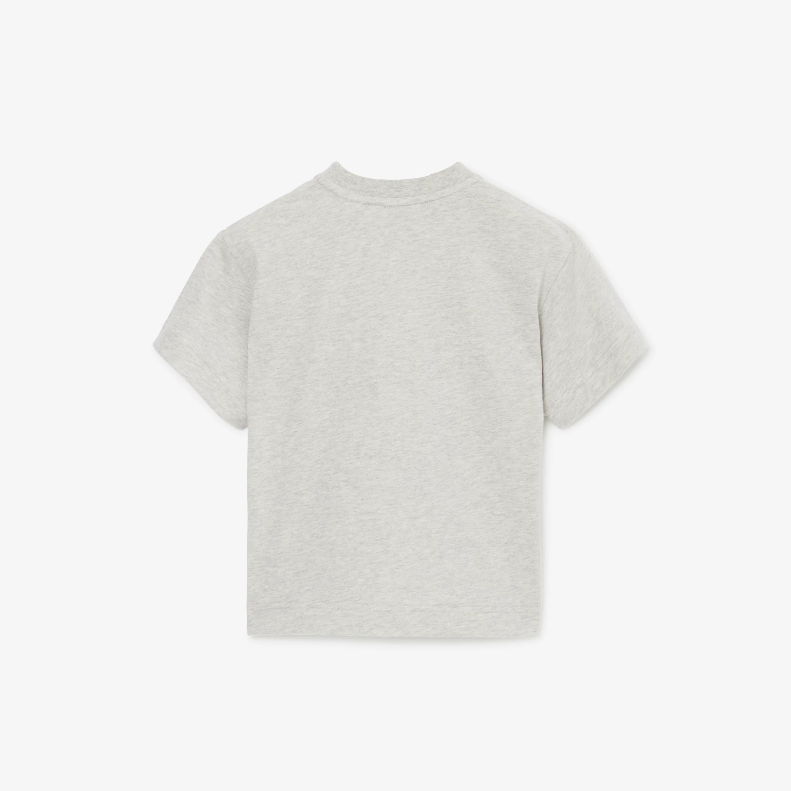 Boys & Girls Grey Logo Cotton T-Shirt