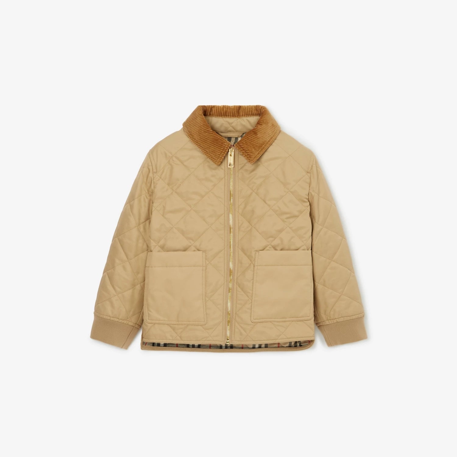 Boys & Girls Beige Padded Jacket