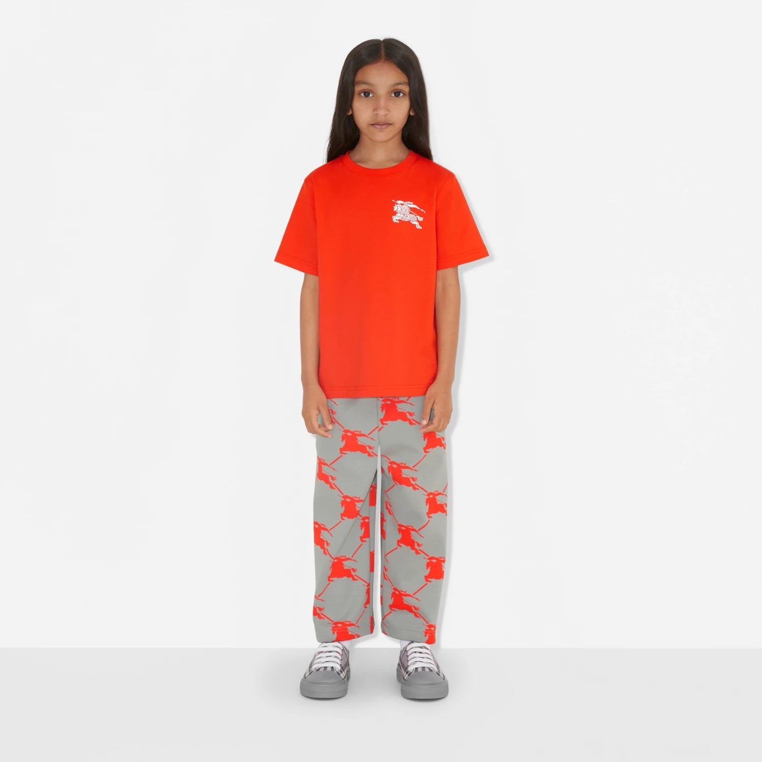 Boys & Girls Red Cotton T-Shirt