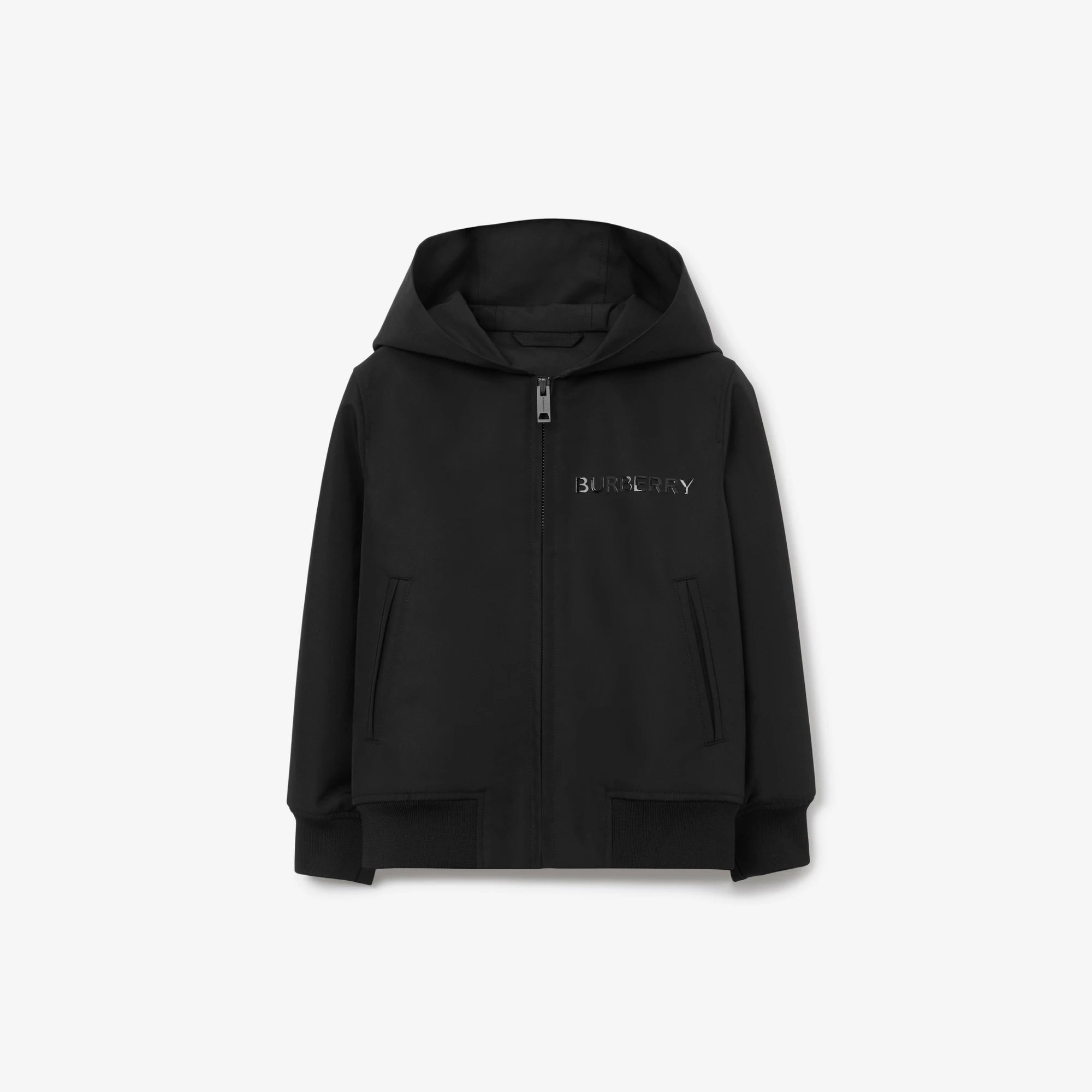 Boys & Girls Black Zip-Up Jacket