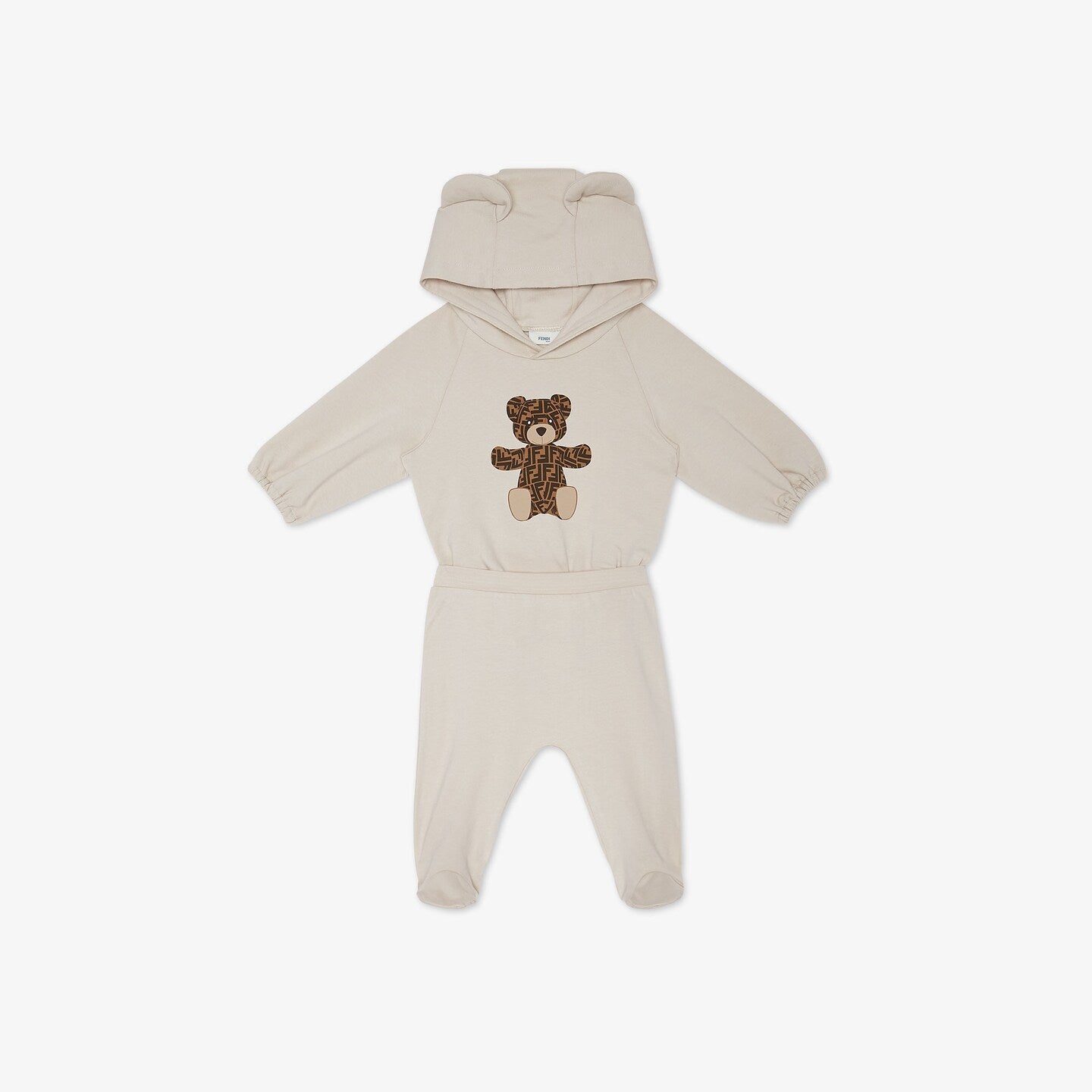 Baby Boys & Girls Beige Cotton Set